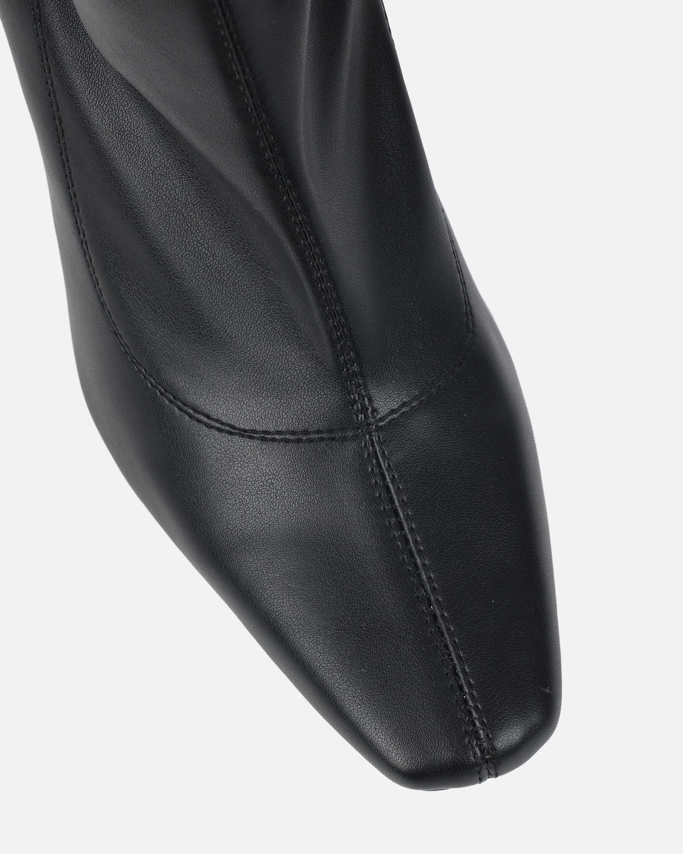 Abel Black Wedge Heeled Ankle Boots - Image 4