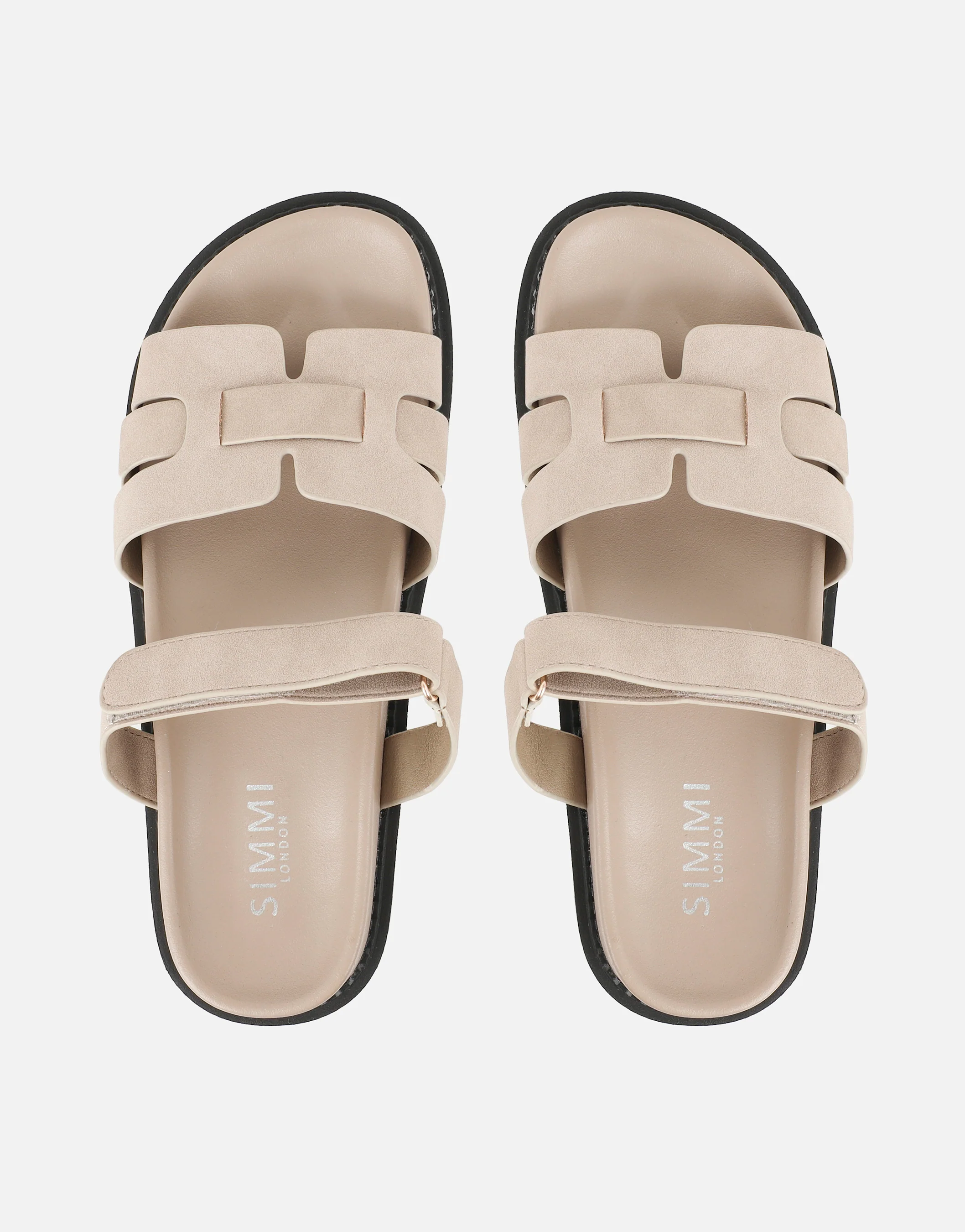 Adelle Stone Nubuck Chunky Footbed Slides - Image 3