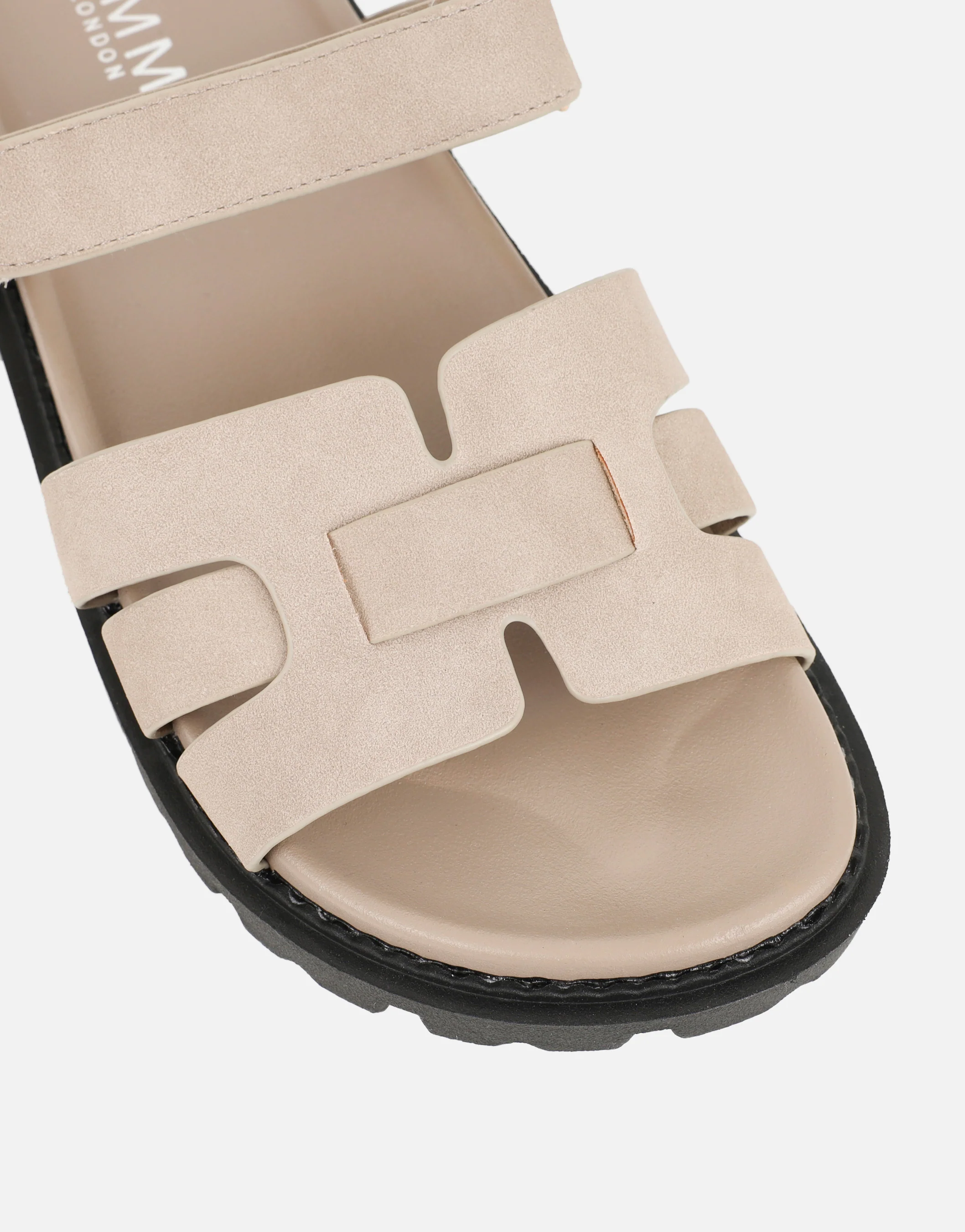 Adelle Stone Nubuck Chunky Footbed Slides - Image 4