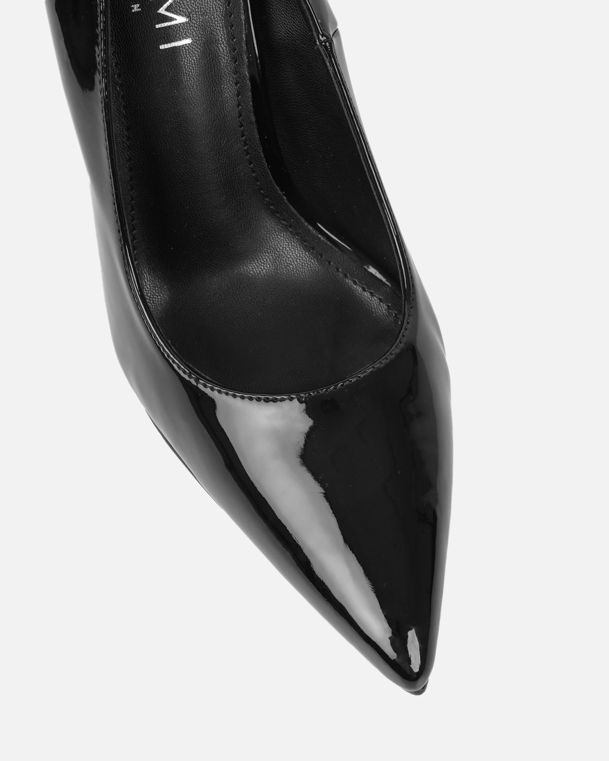 Agathia Black Patent Stiletto Court Shoes - Image 4