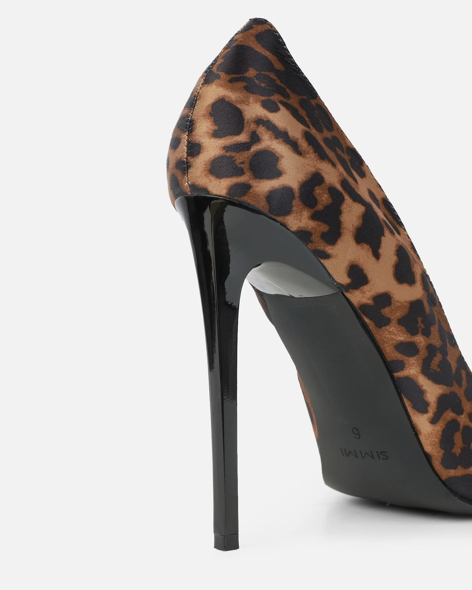 Agathia Leopard Satin Stiletto Court Shoes - Image 3