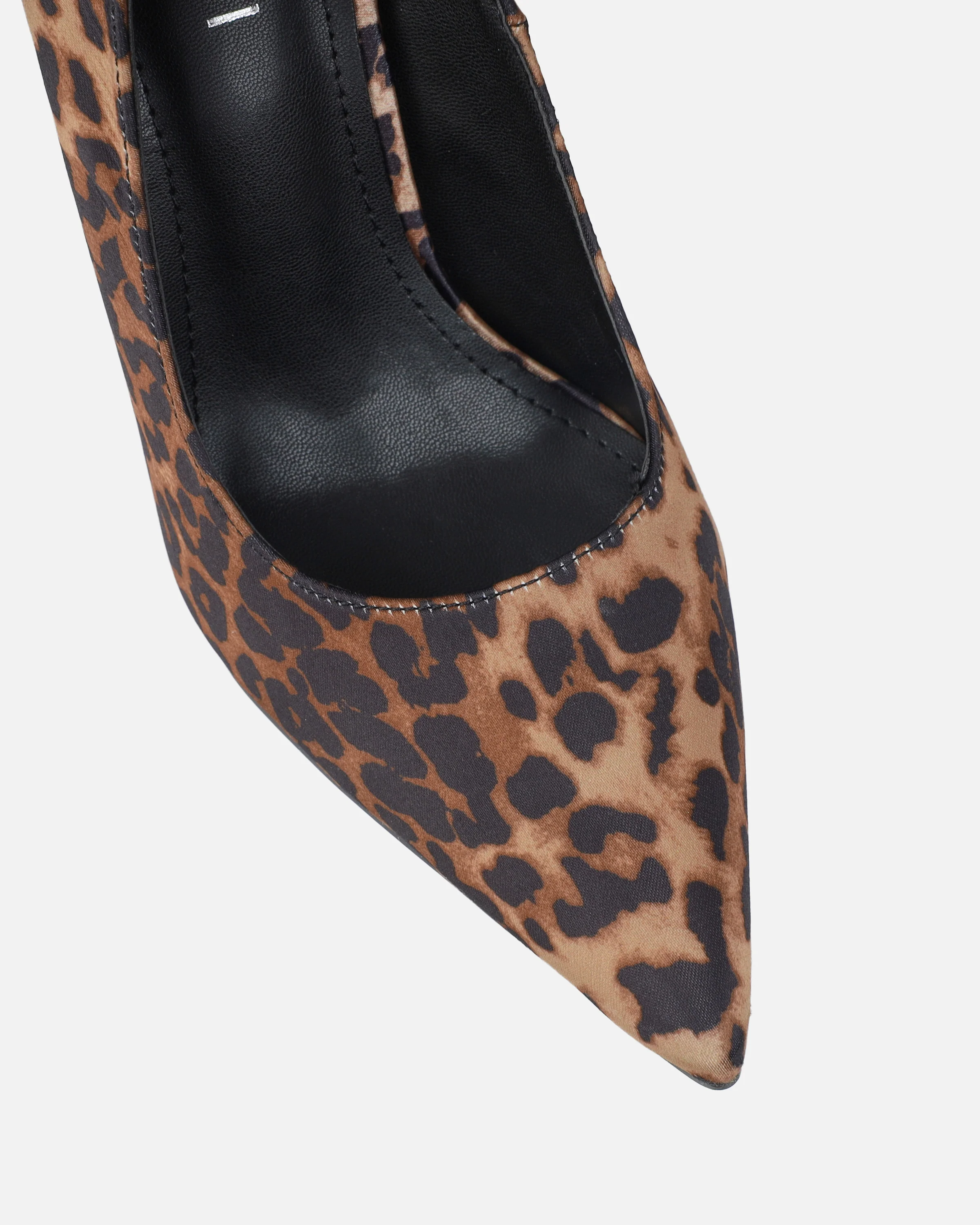 Agathia Leopard Satin Stiletto Court Shoes - Image 4