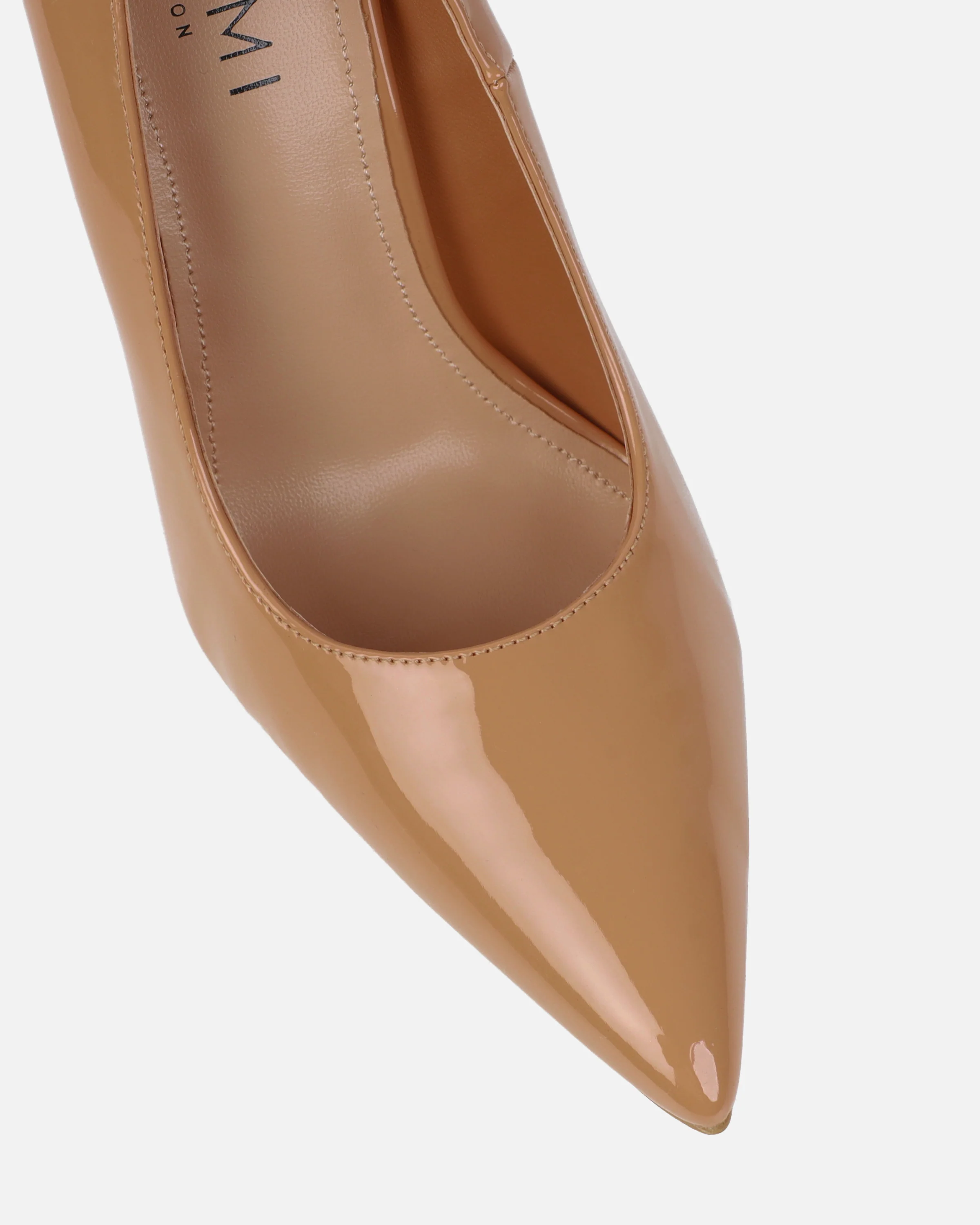 Agathia Nude Patent Stiletto Court Shoes - Image 4
