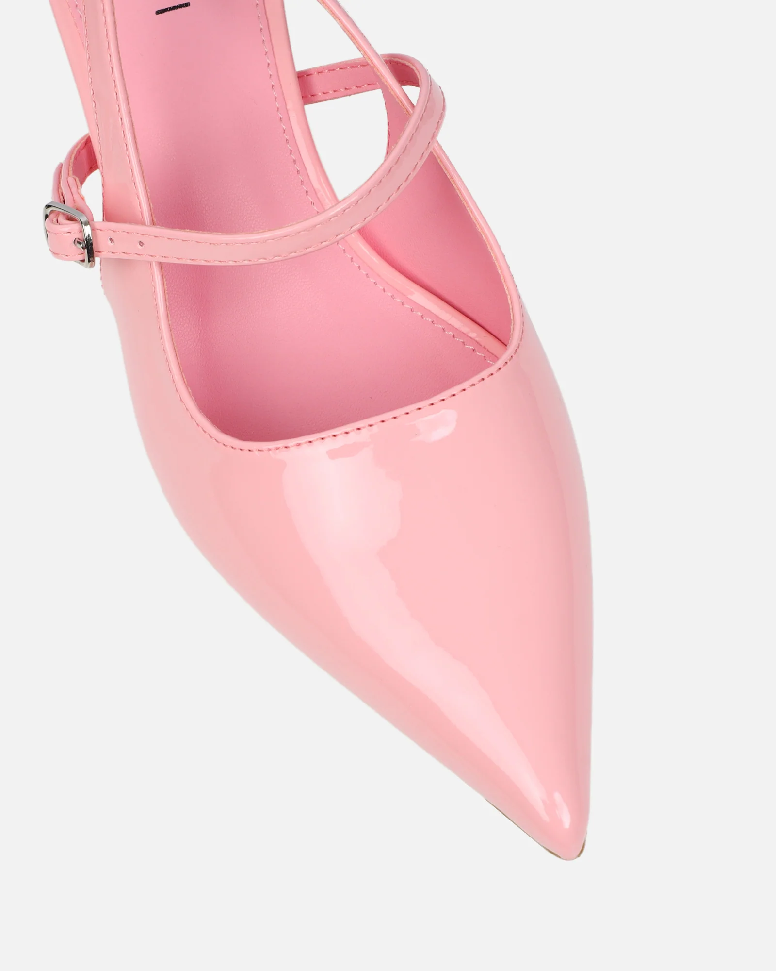 Airlea Pink Patent Sling Back Court Shoes - Image 4