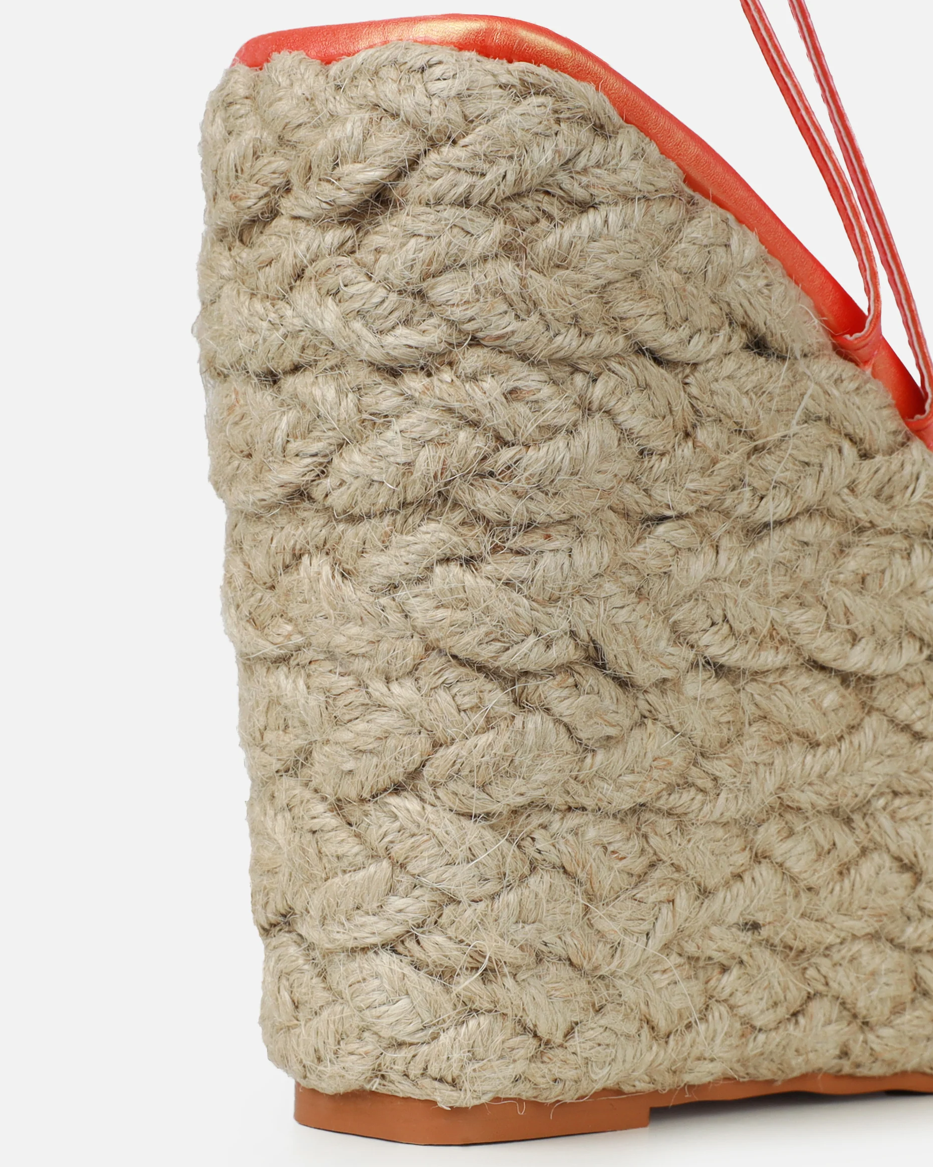 Akela Orange Ombre Wedge Espadrille Sandals - Image 3