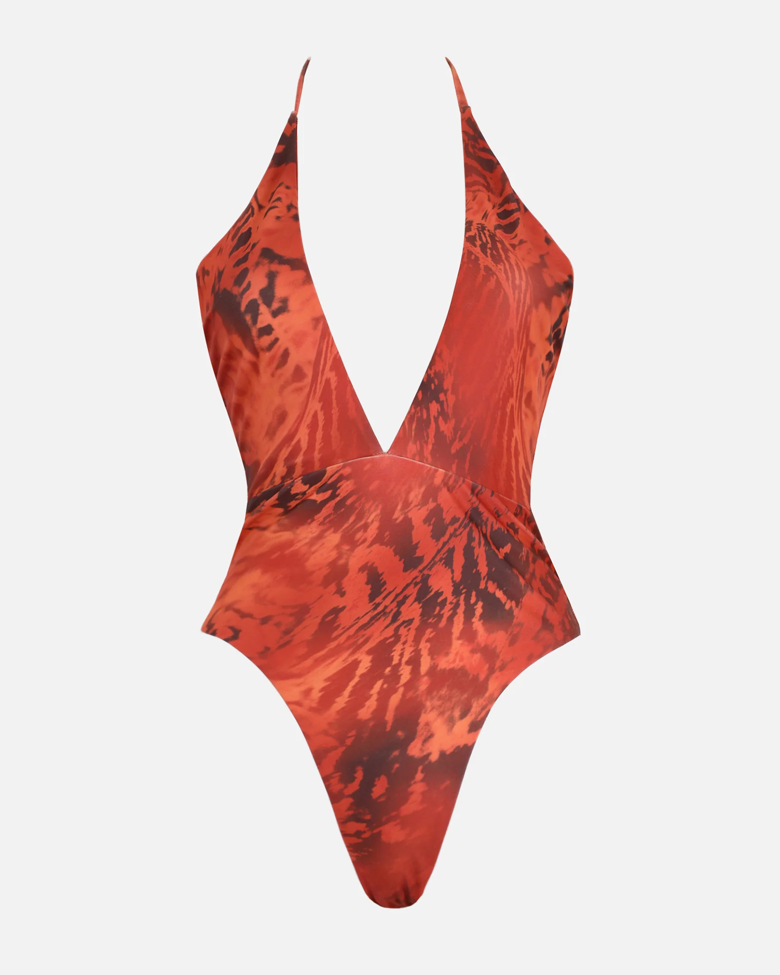 Alba Butterfly Print Plunge Swimsuit - Image 5