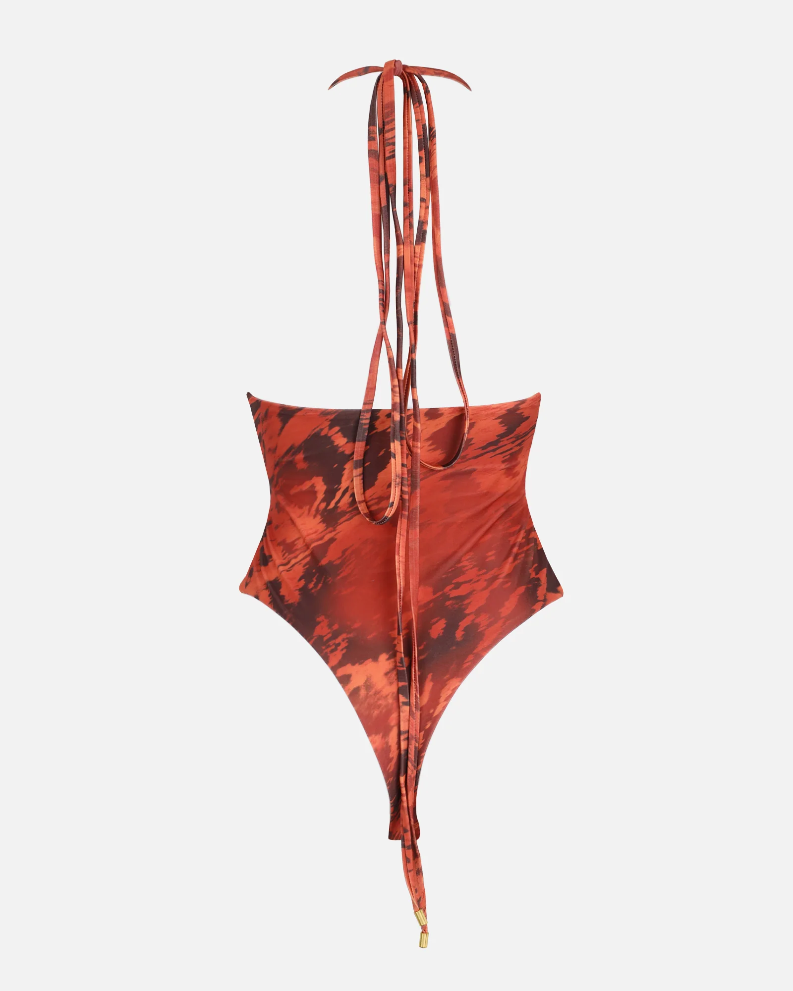Alba Butterfly Print Plunge Swimsuit - Image 6