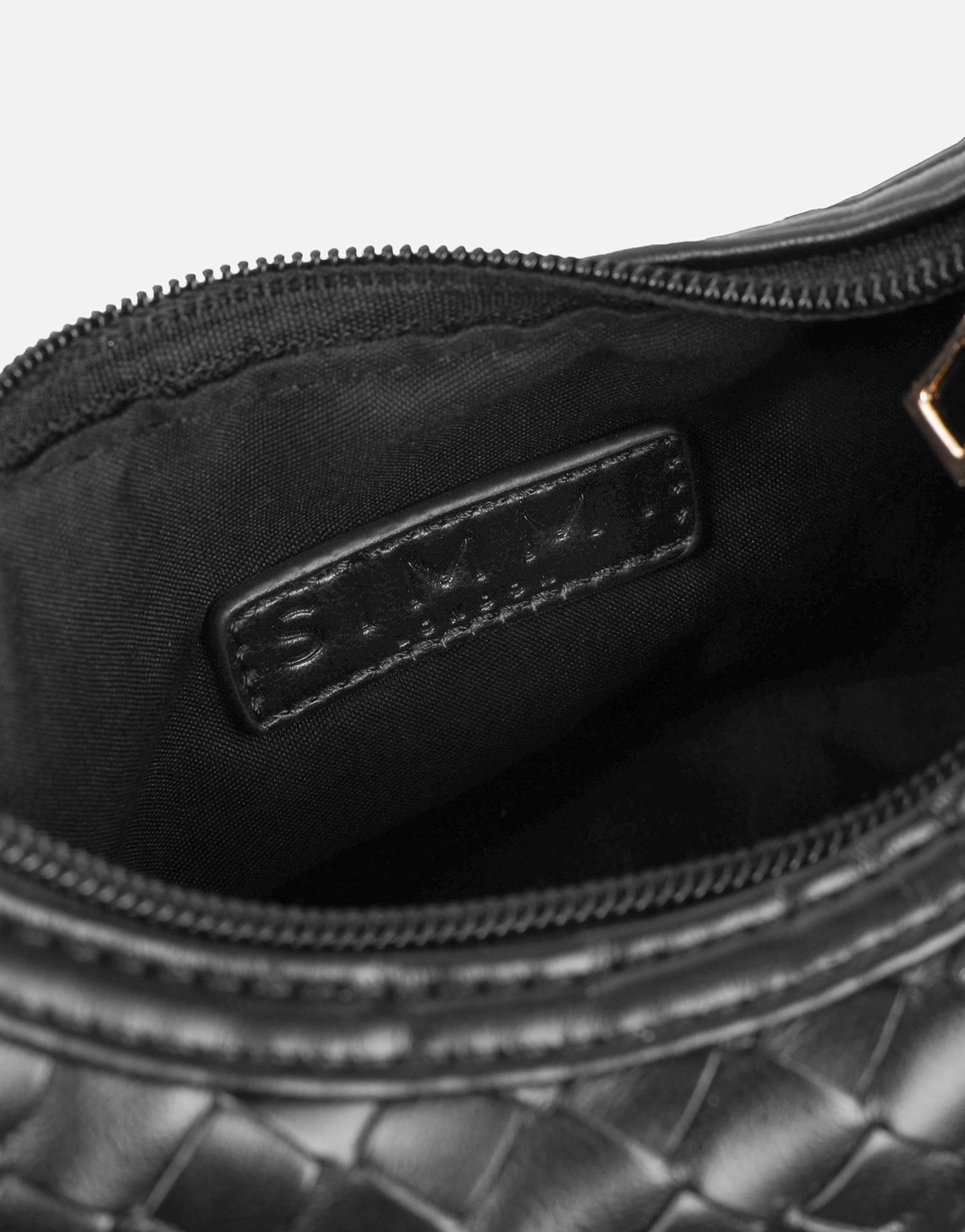 Albany Black Woven Mini Bag - Image 6
