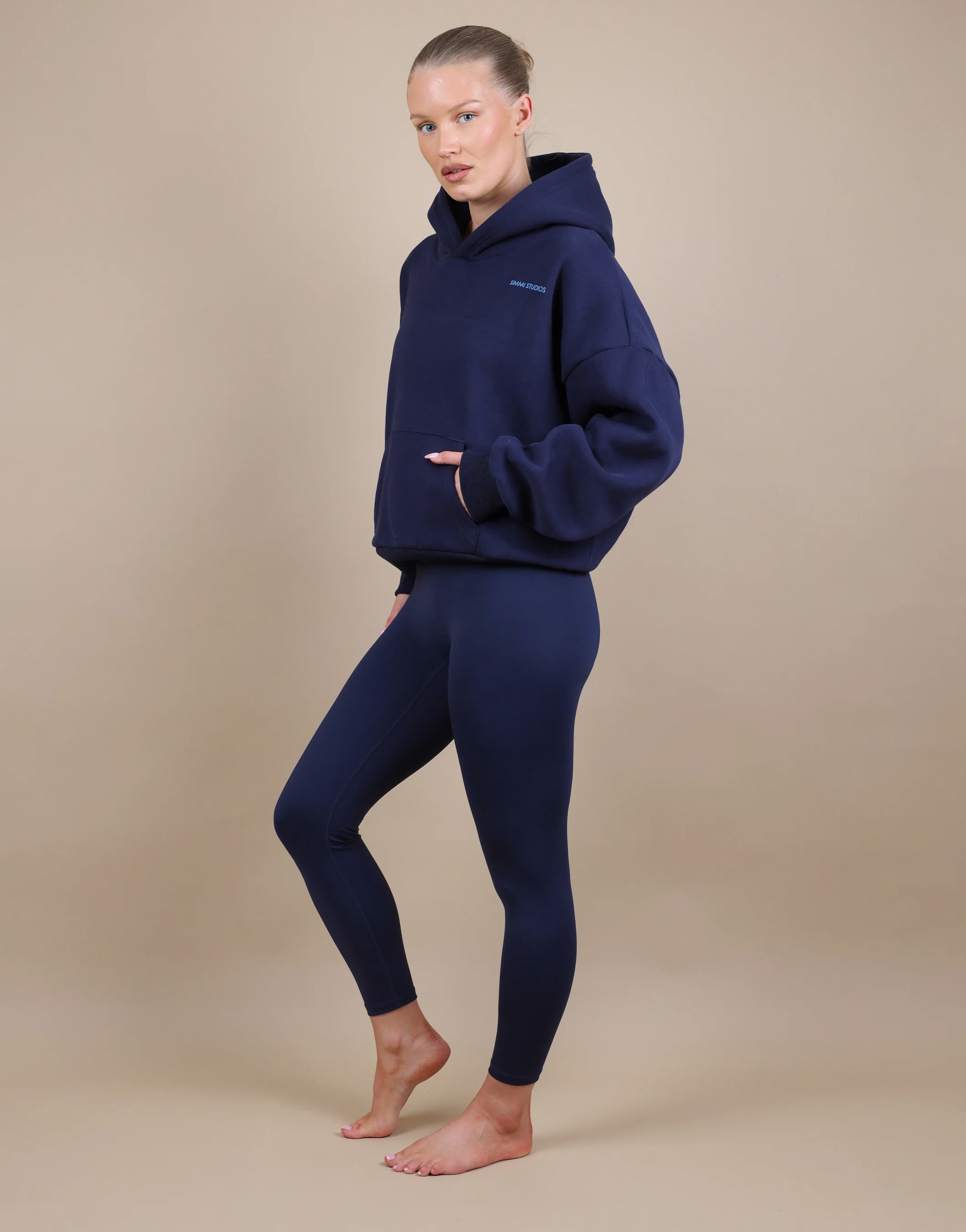 Alex Simmi Studios Hoodie In Navy - Image 2