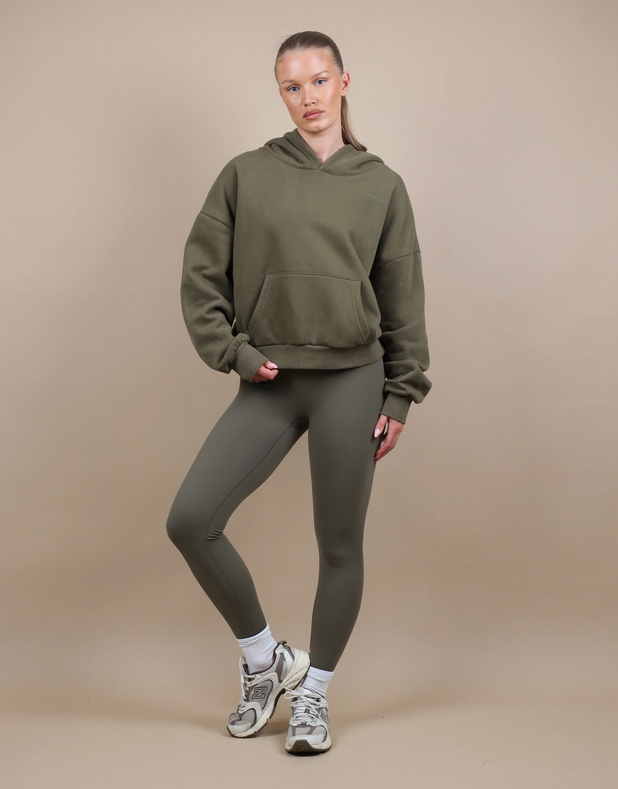 Alex Simmi Studios Hoodie In Olive - Image 2