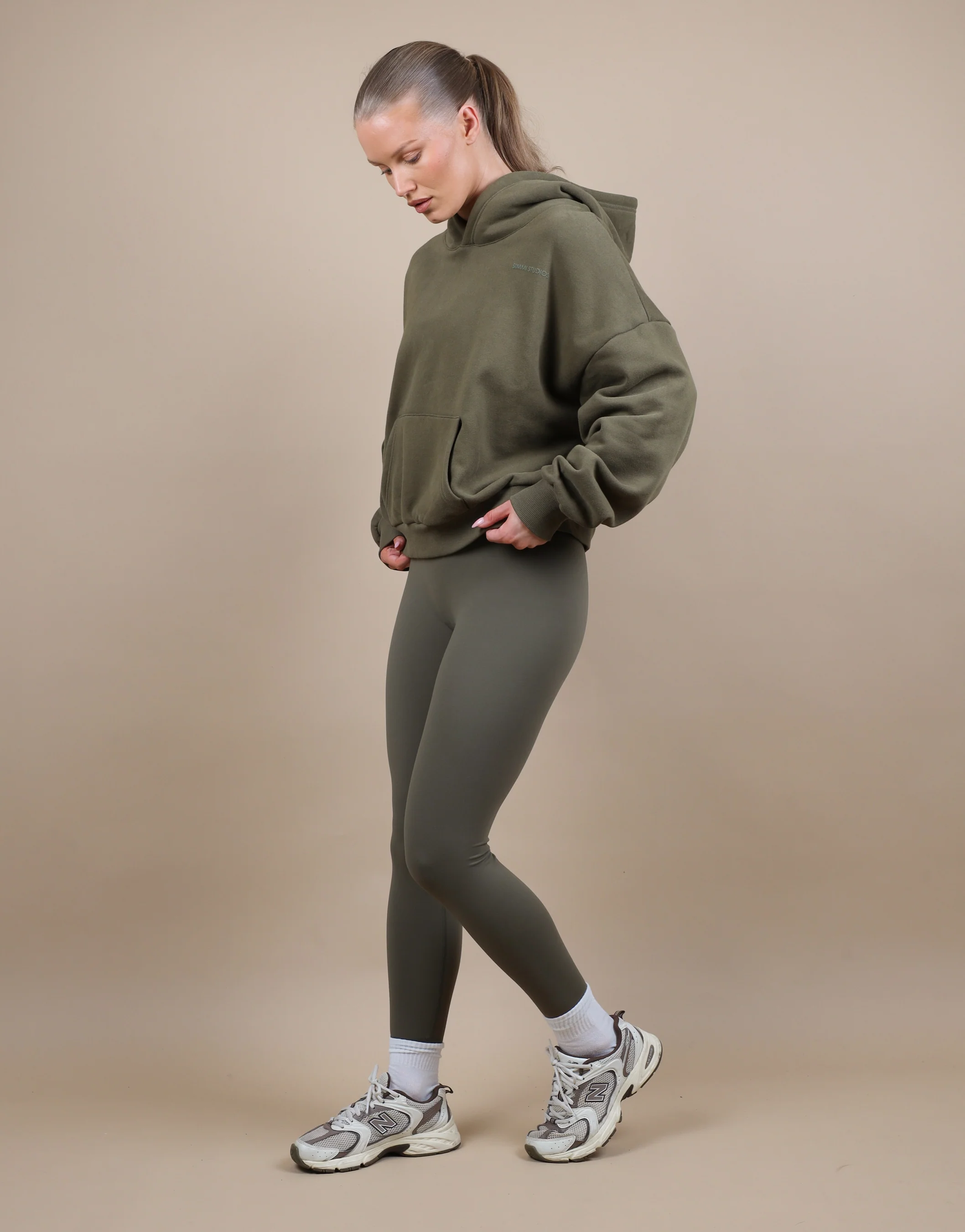 Alex Simmi Studios Hoodie In Olive - Image 3