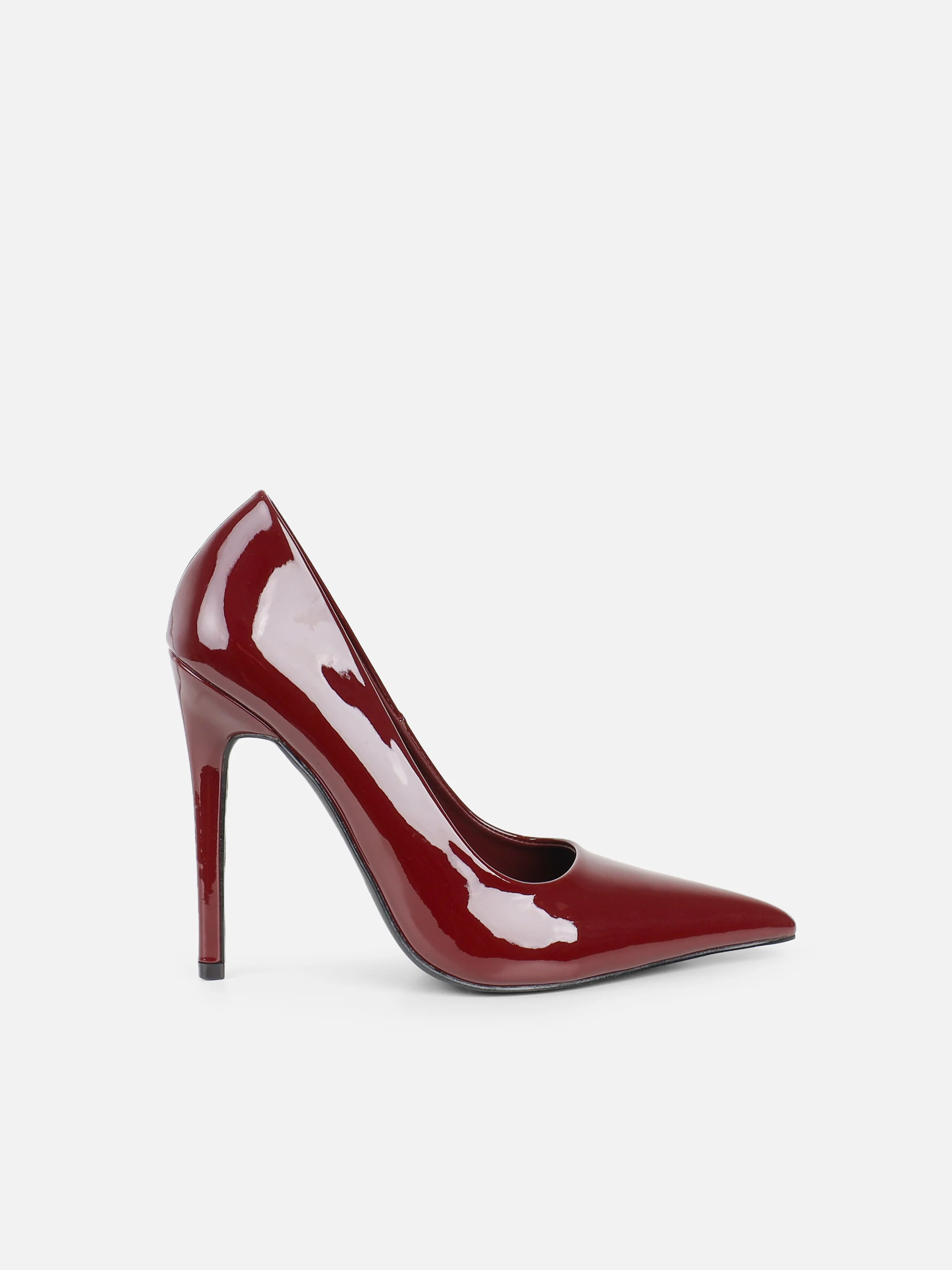 Alez Burgundy Patent Court Shoes - Image 2
