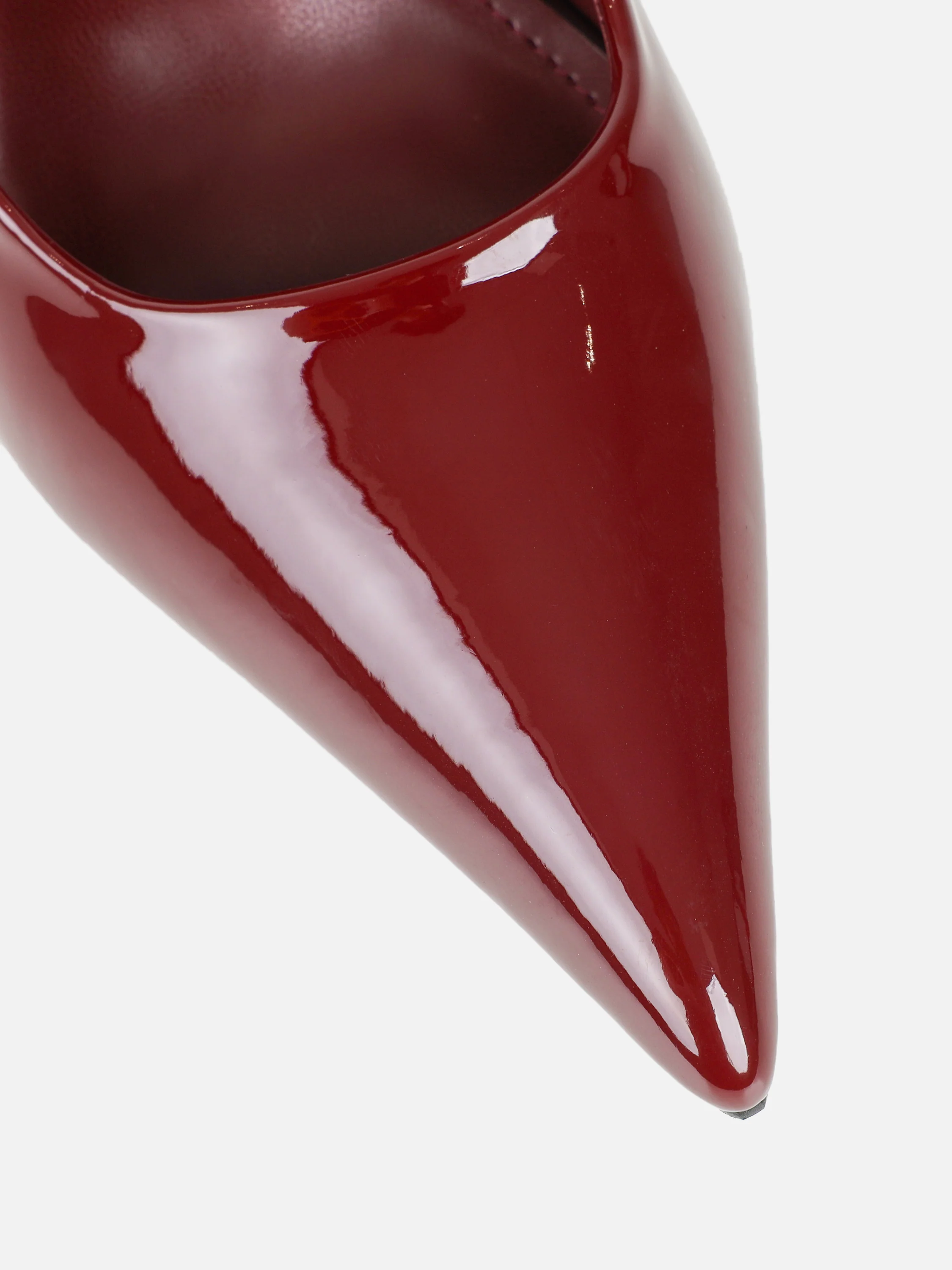 Alez Burgundy Patent Court Shoes - Image 4