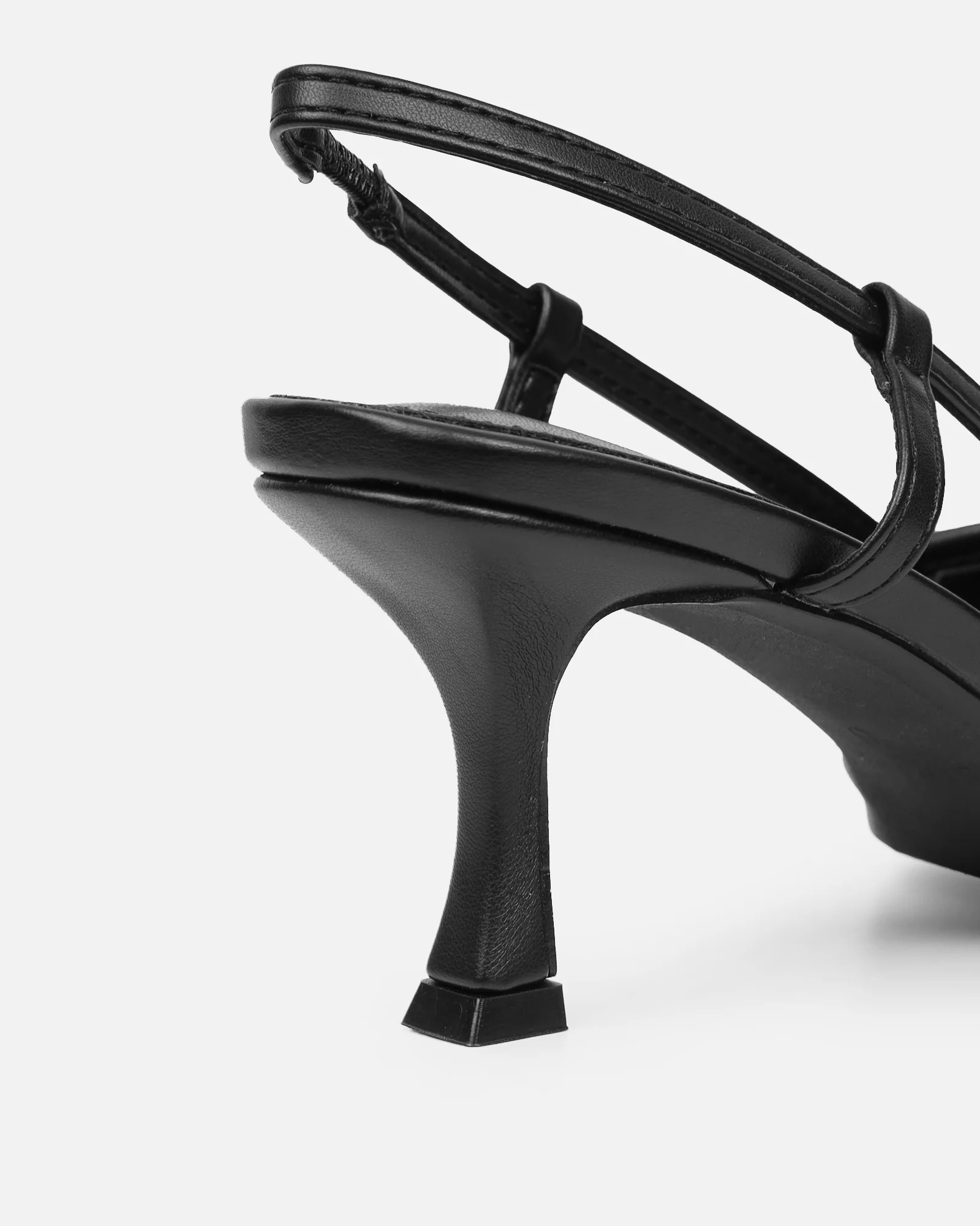 Alias Black Patent Low Heel Court Shoes - Image 3