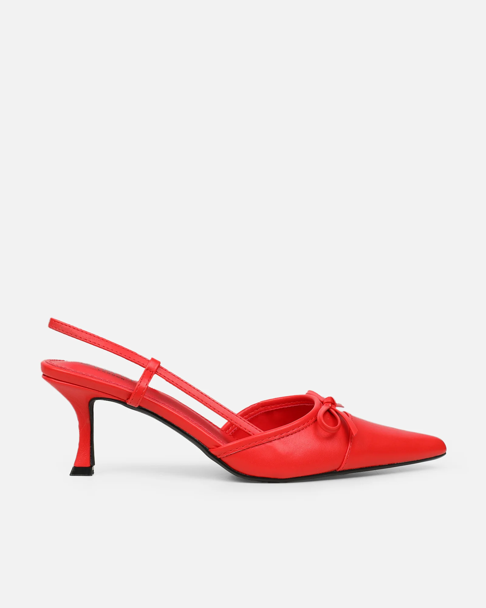 Alias Red Low Heel Court Shoes - Image 2