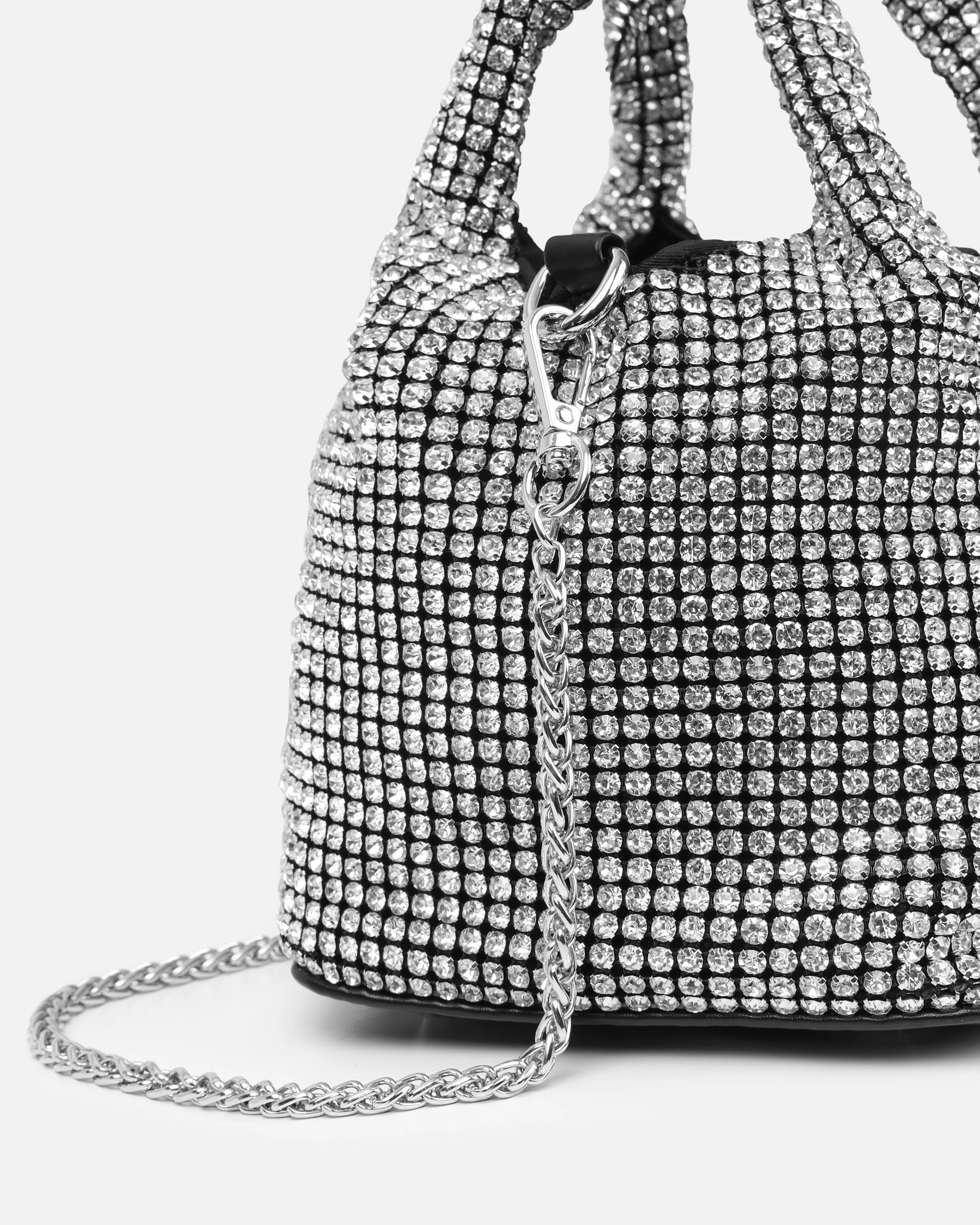 Alitta Silver Diamante Grab Bag - Image 2