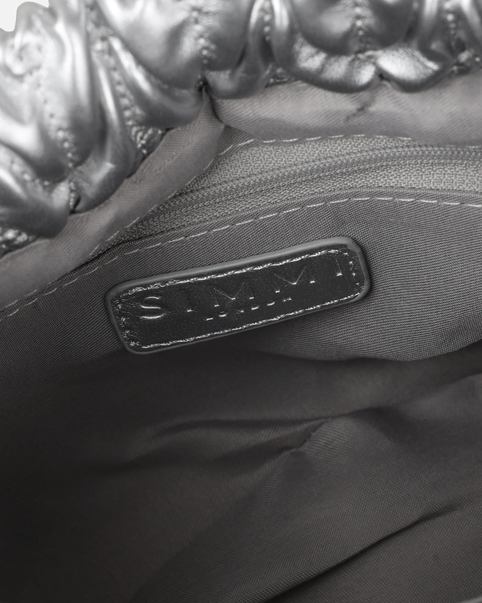 Amanza Silver Mini Chain Bucket Bag - Image 3