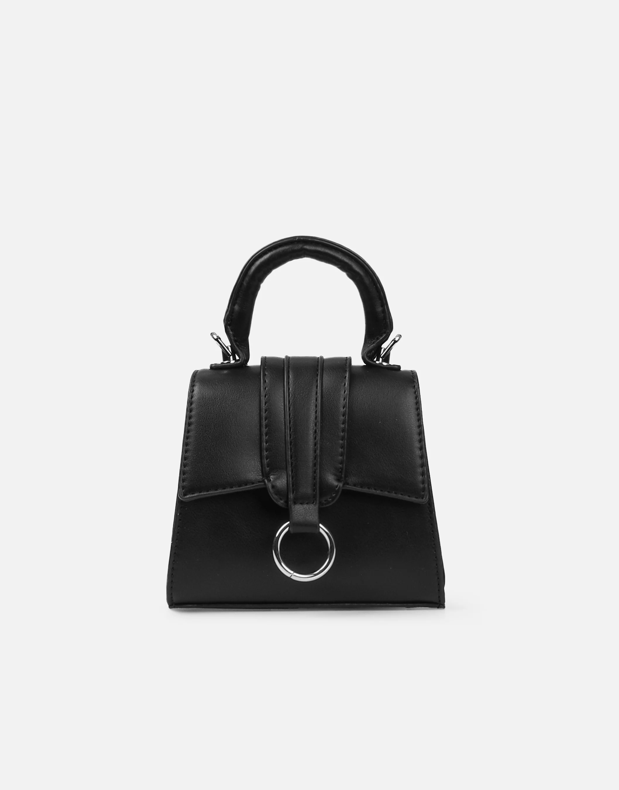 Amarilla Black Top Handle Mini Bag - Image 4