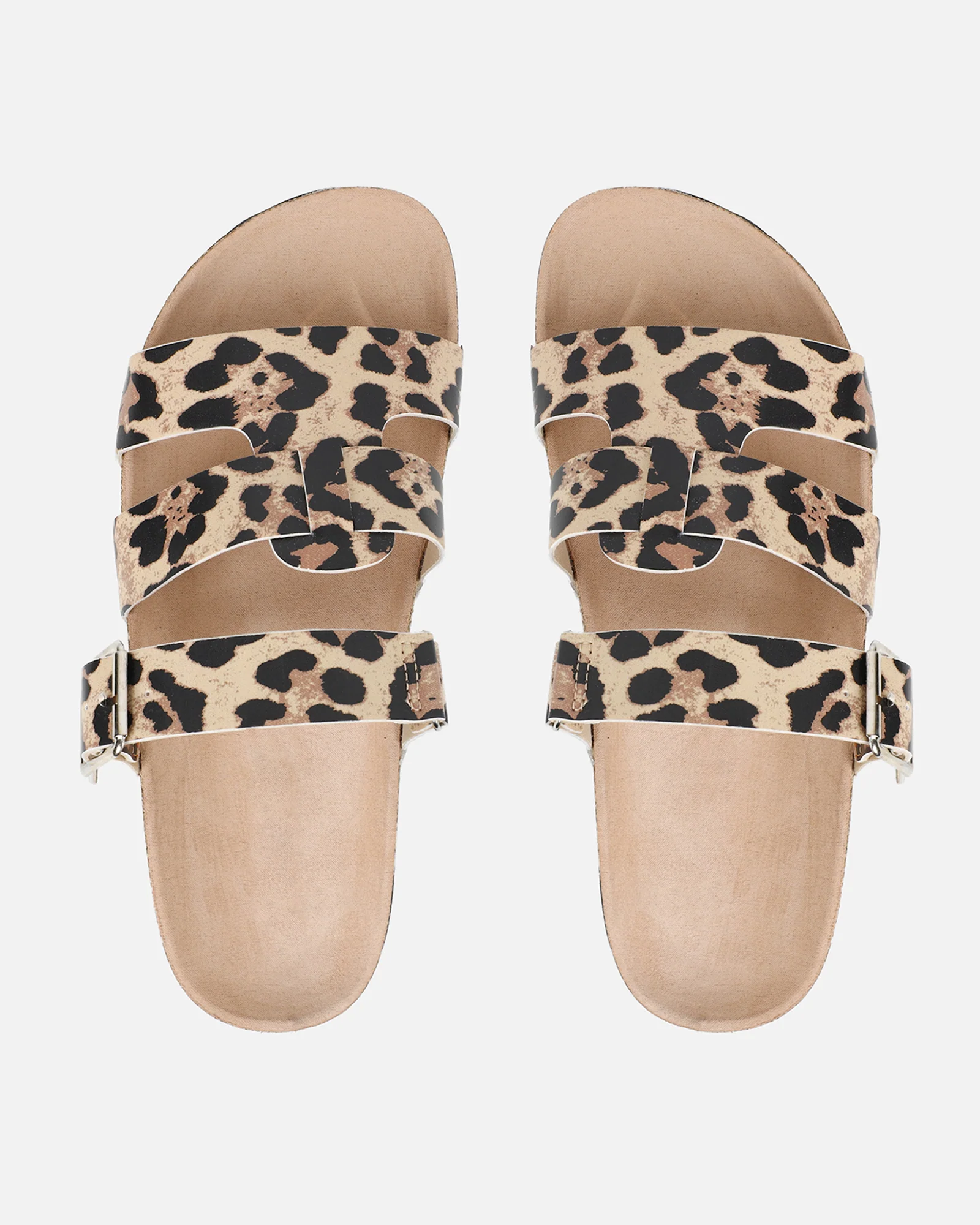 Amia Leopard Slip on Footbed Slides - Image 3