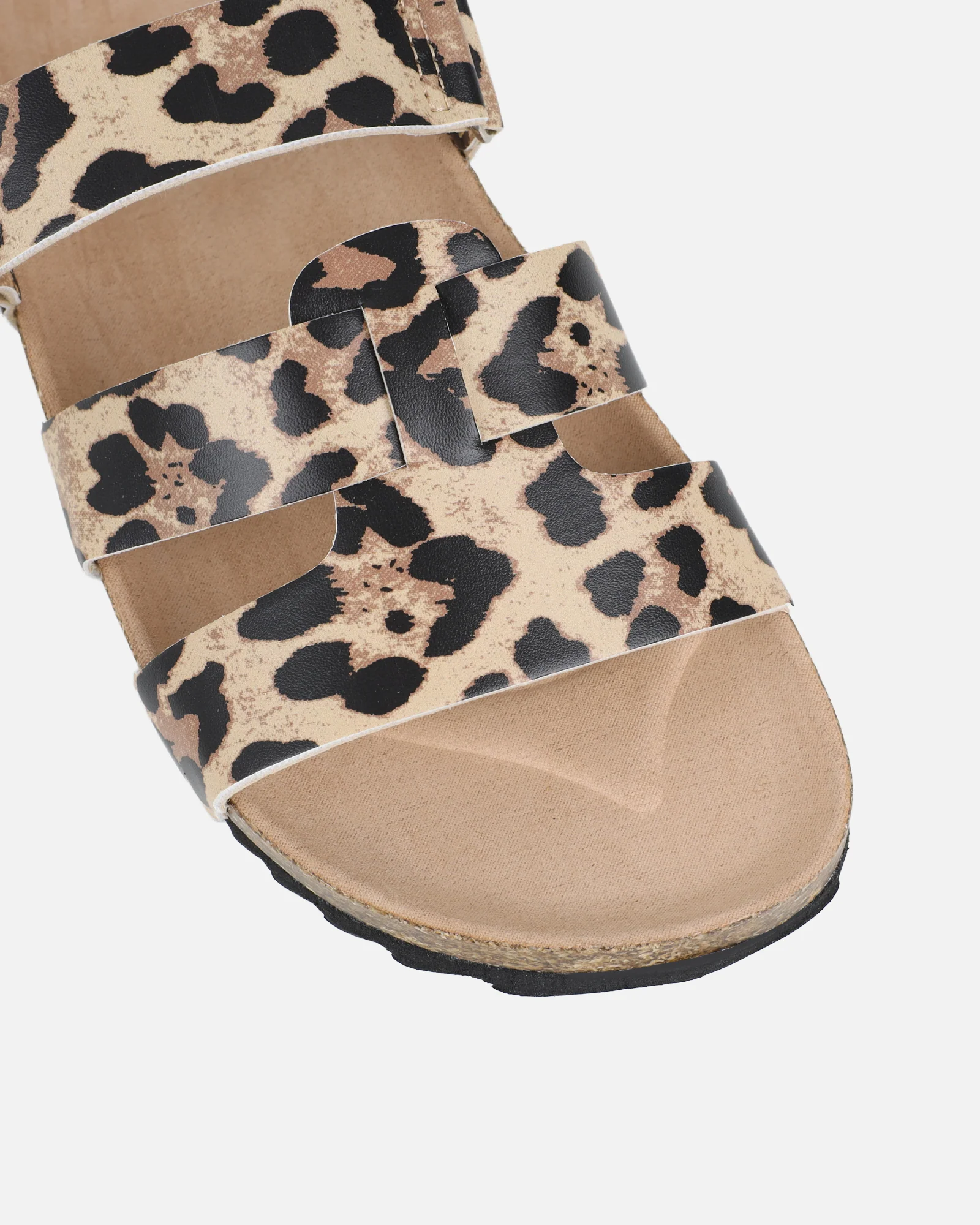 Amia Leopard Slip on Footbed Slides - Image 4