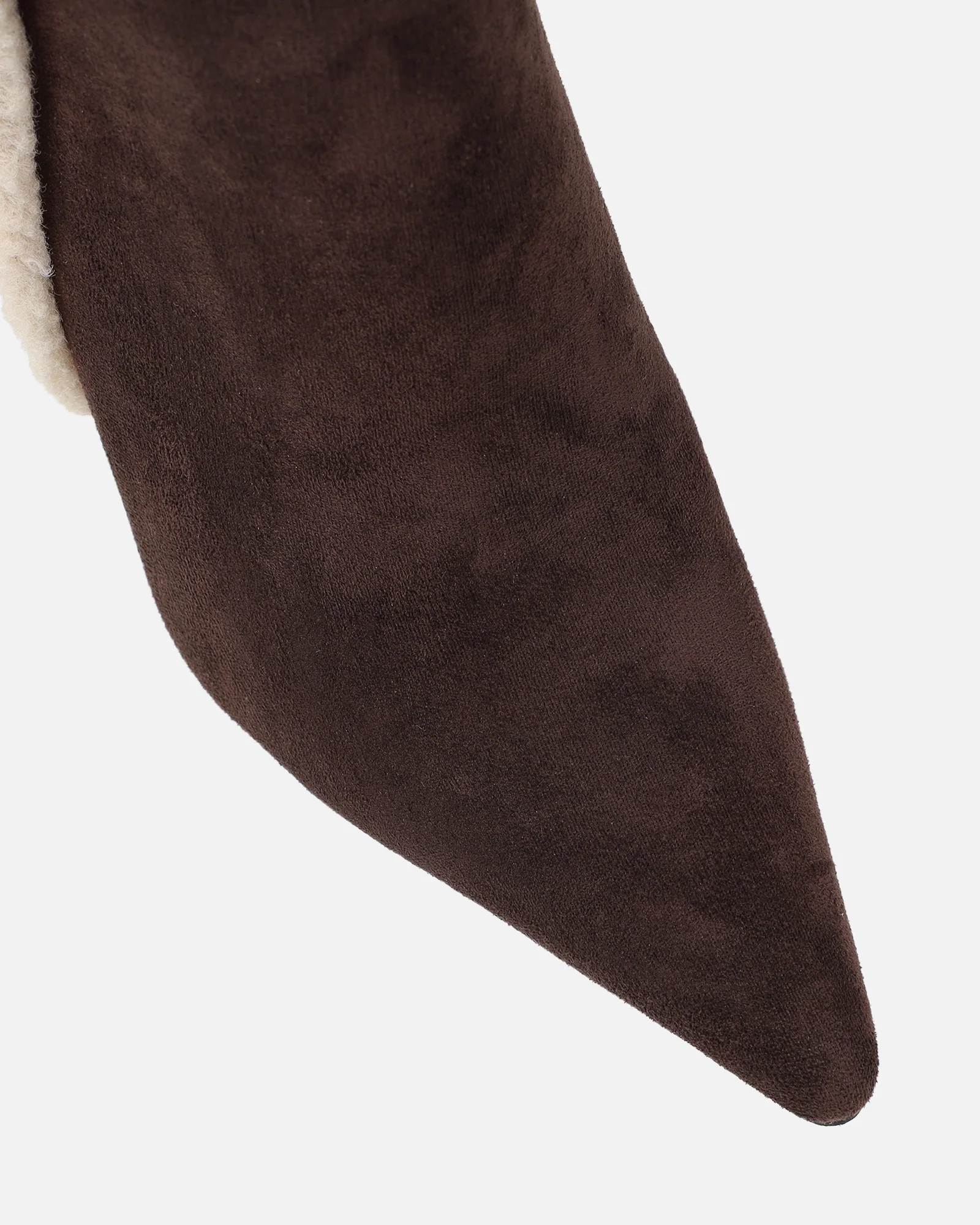 Anders Chocolate Suede Borg Trimmed Knee Boots - Image 4