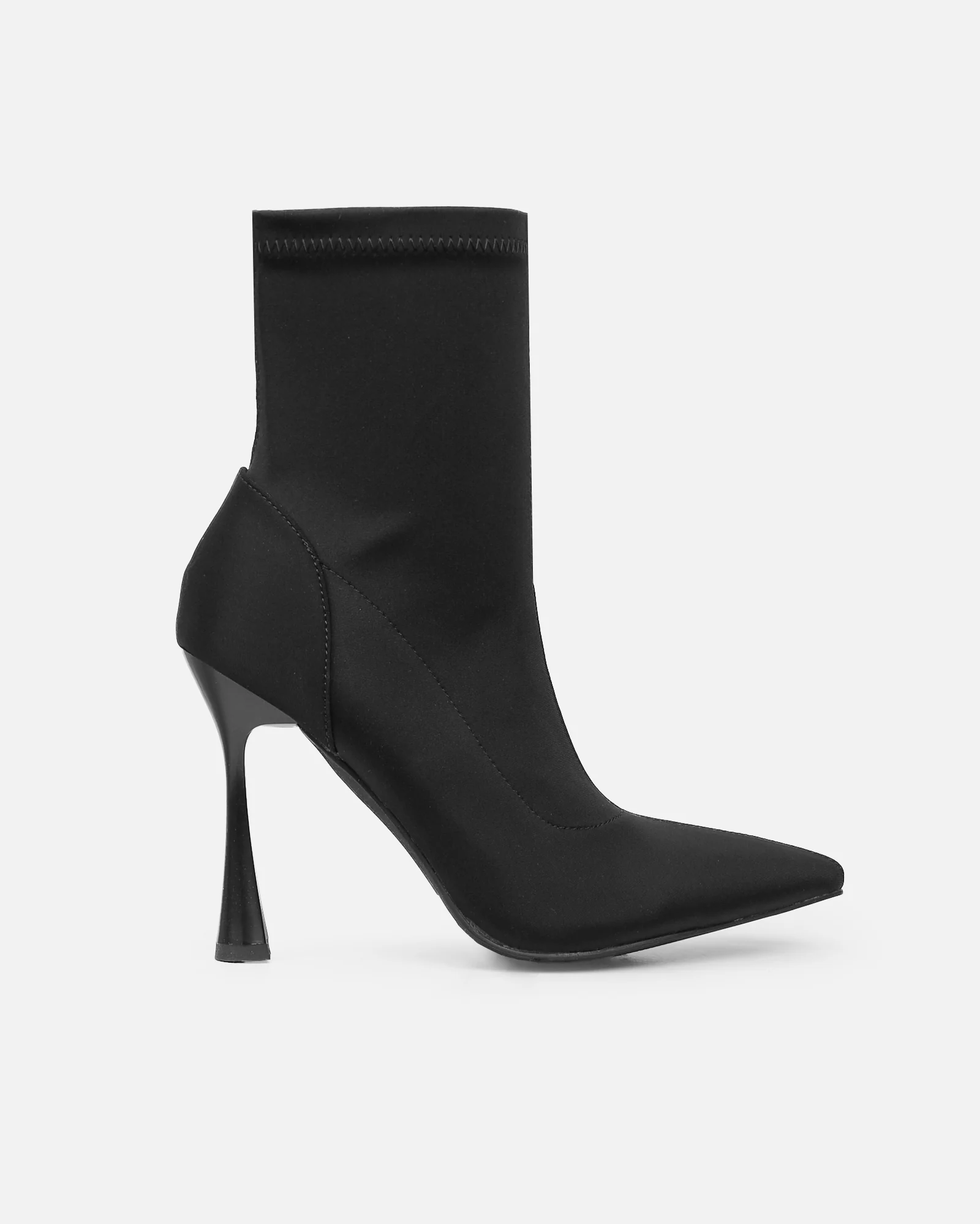 Arnold Black Stretch Ankle Boots - Image 2