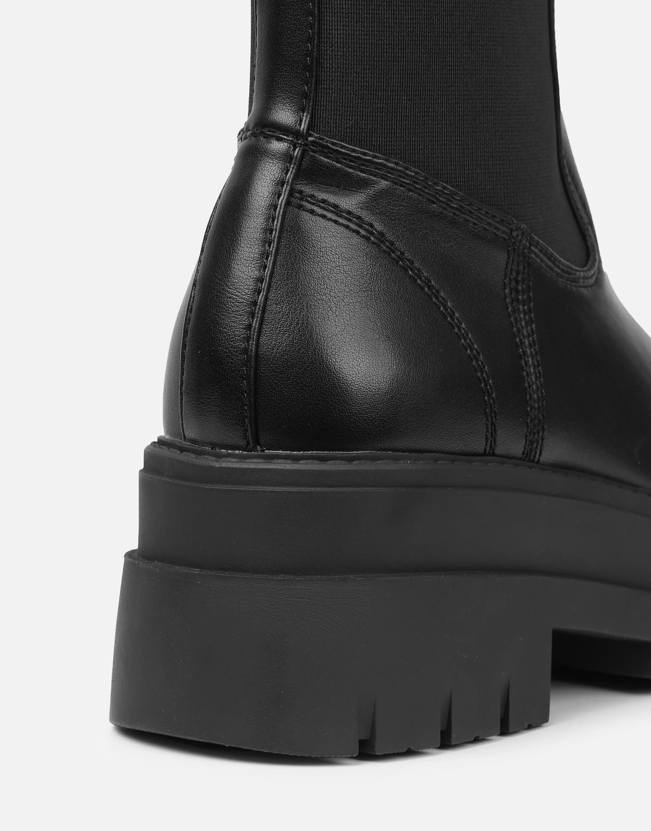 Arvin Black Chelsea Chunky Ankle Boots - Image 3