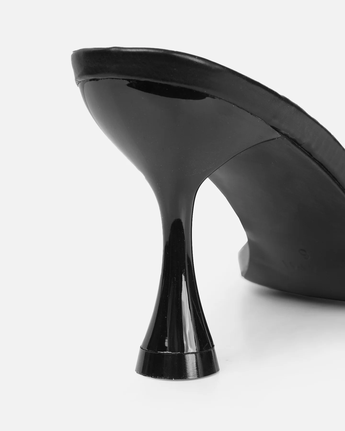 Aubrianna Black Mid Heeled Sandals - Image 3