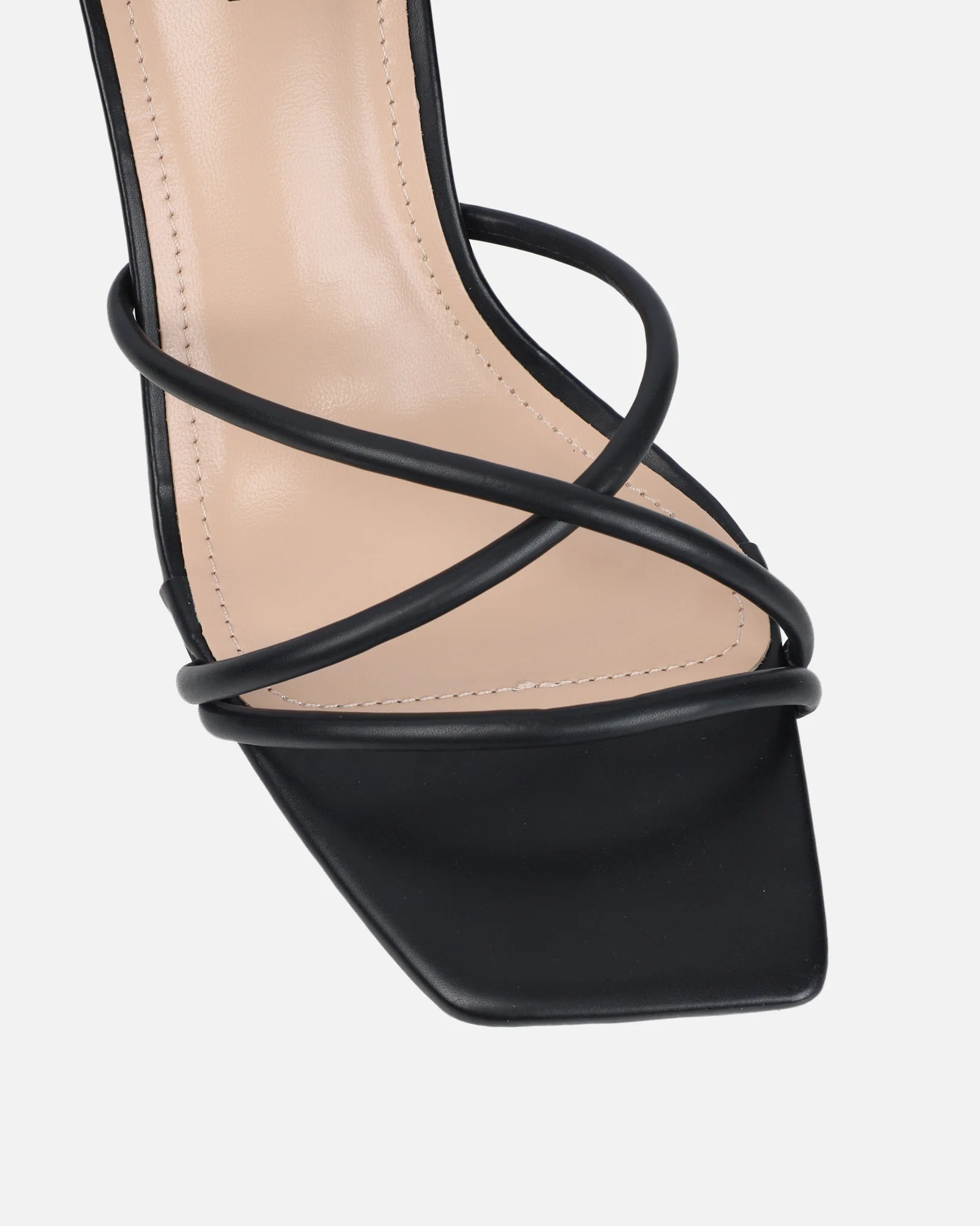 Aubrianna Black Mid Heeled Sandals - Image 4