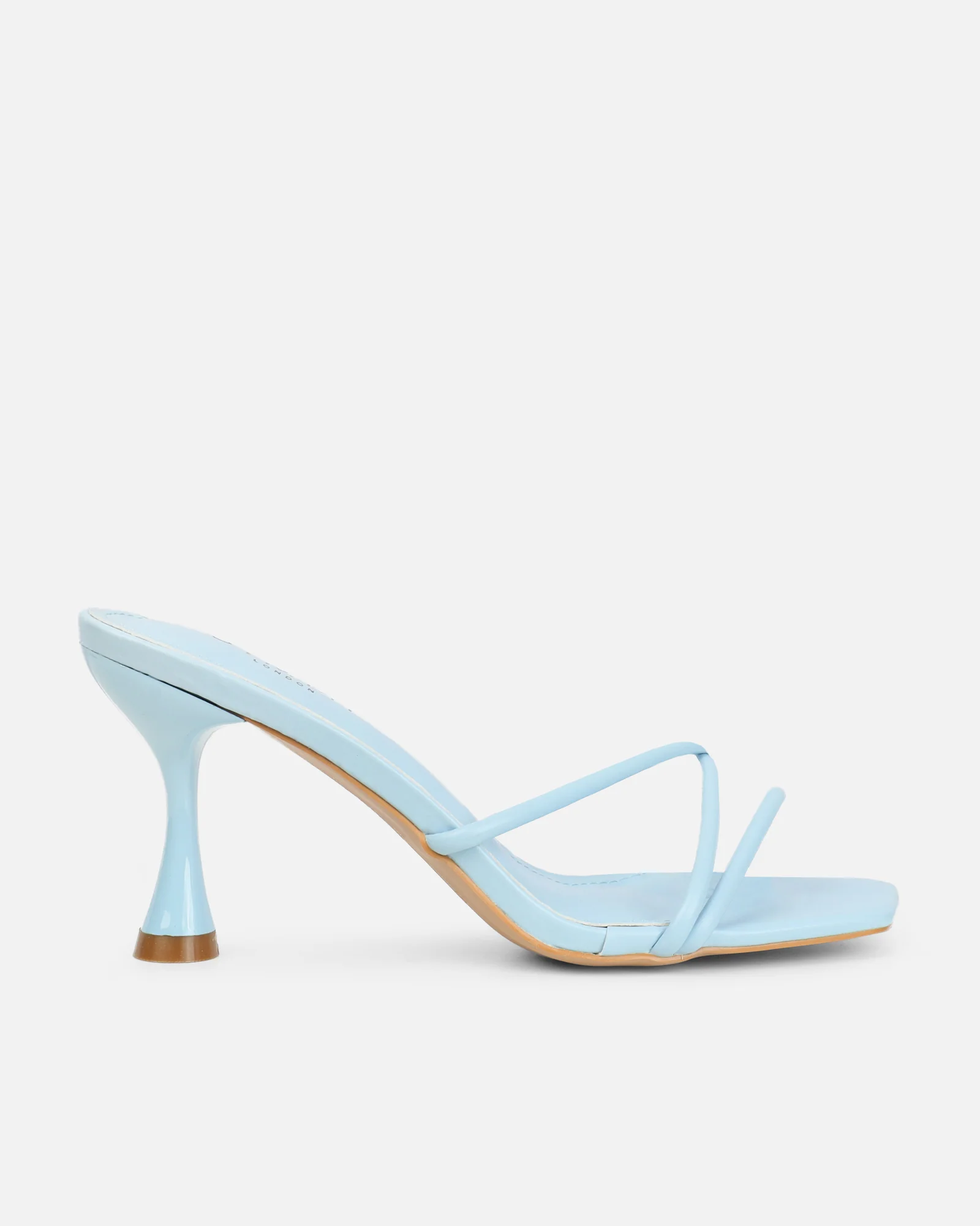 Aubrianna Blue Mid Heeled Sandals - Image 2