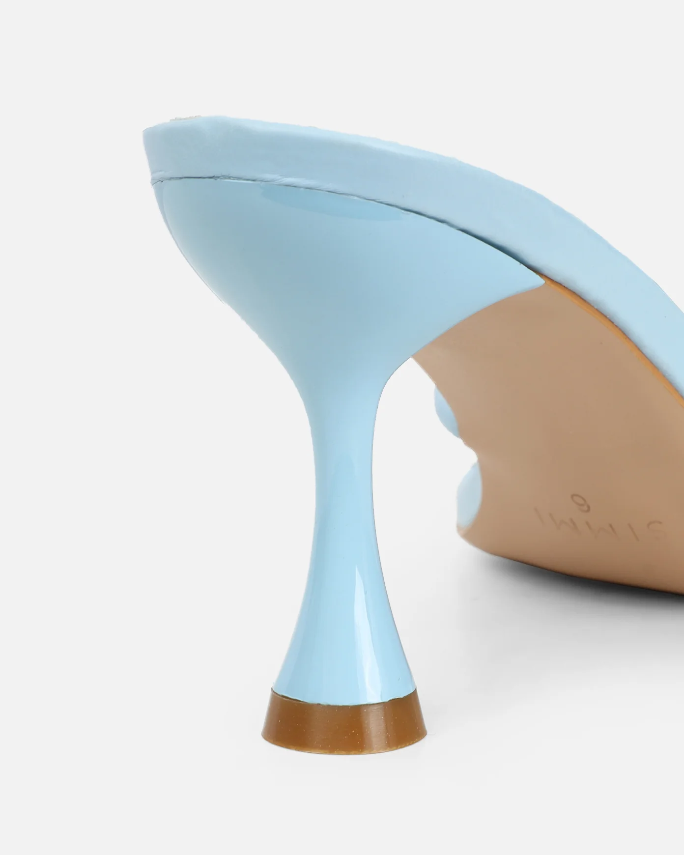 Aubrianna Blue Mid Heeled Sandals - Image 3