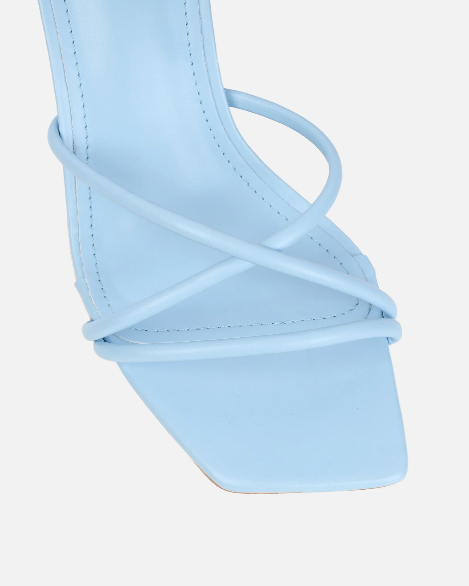 Aubrianna Blue Mid Heeled Sandals - Image 4