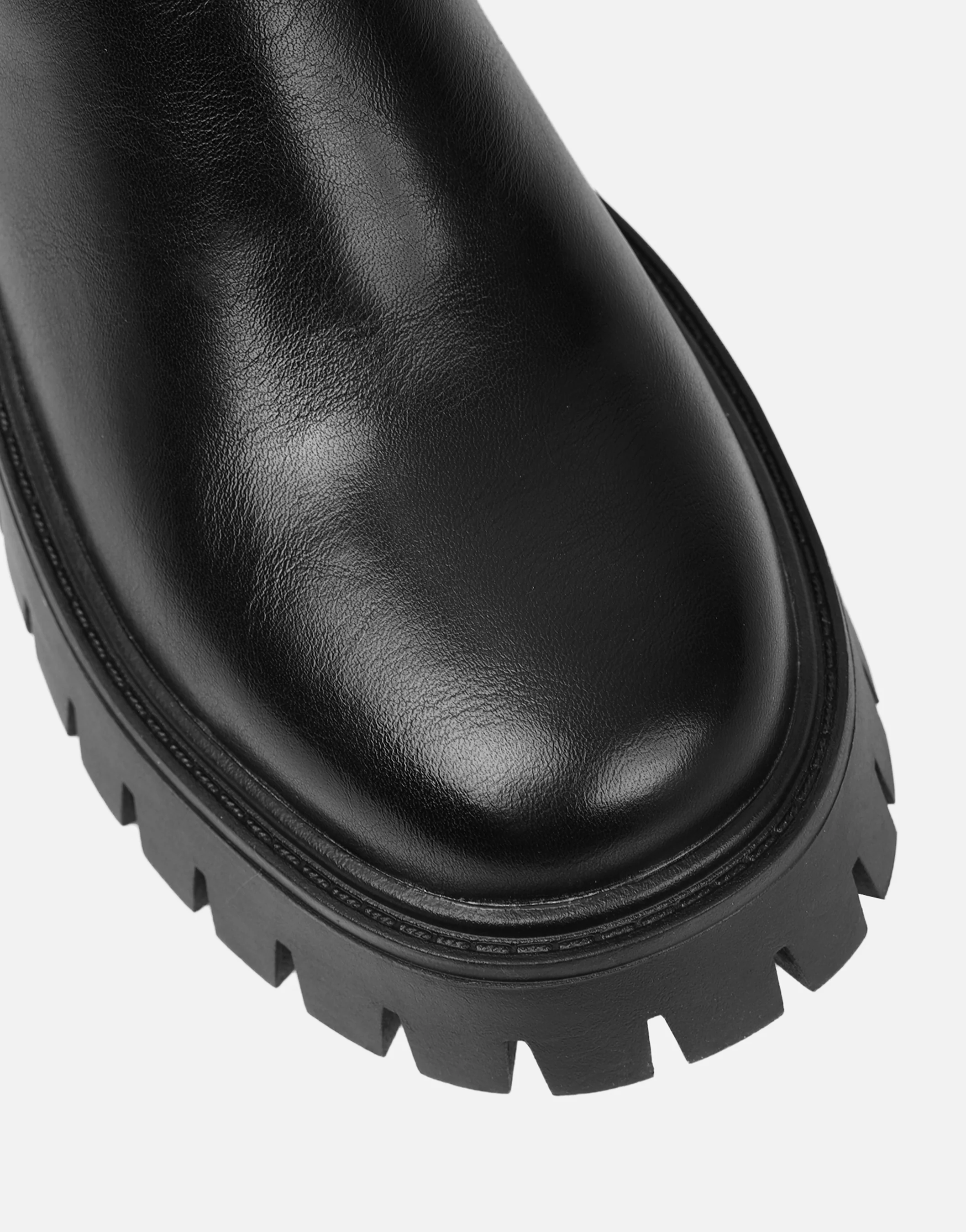 Bance Black Chunky Lace Detail Boots - Image 4