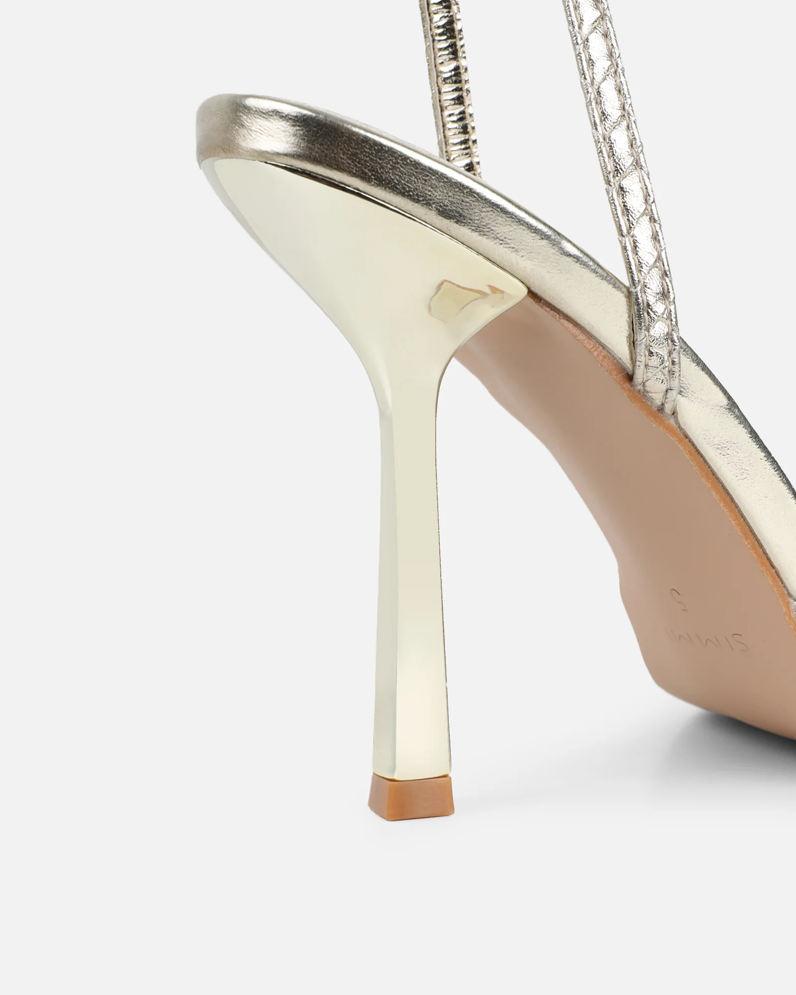 Bebbo Gold Woven Court Shoes - Image 3