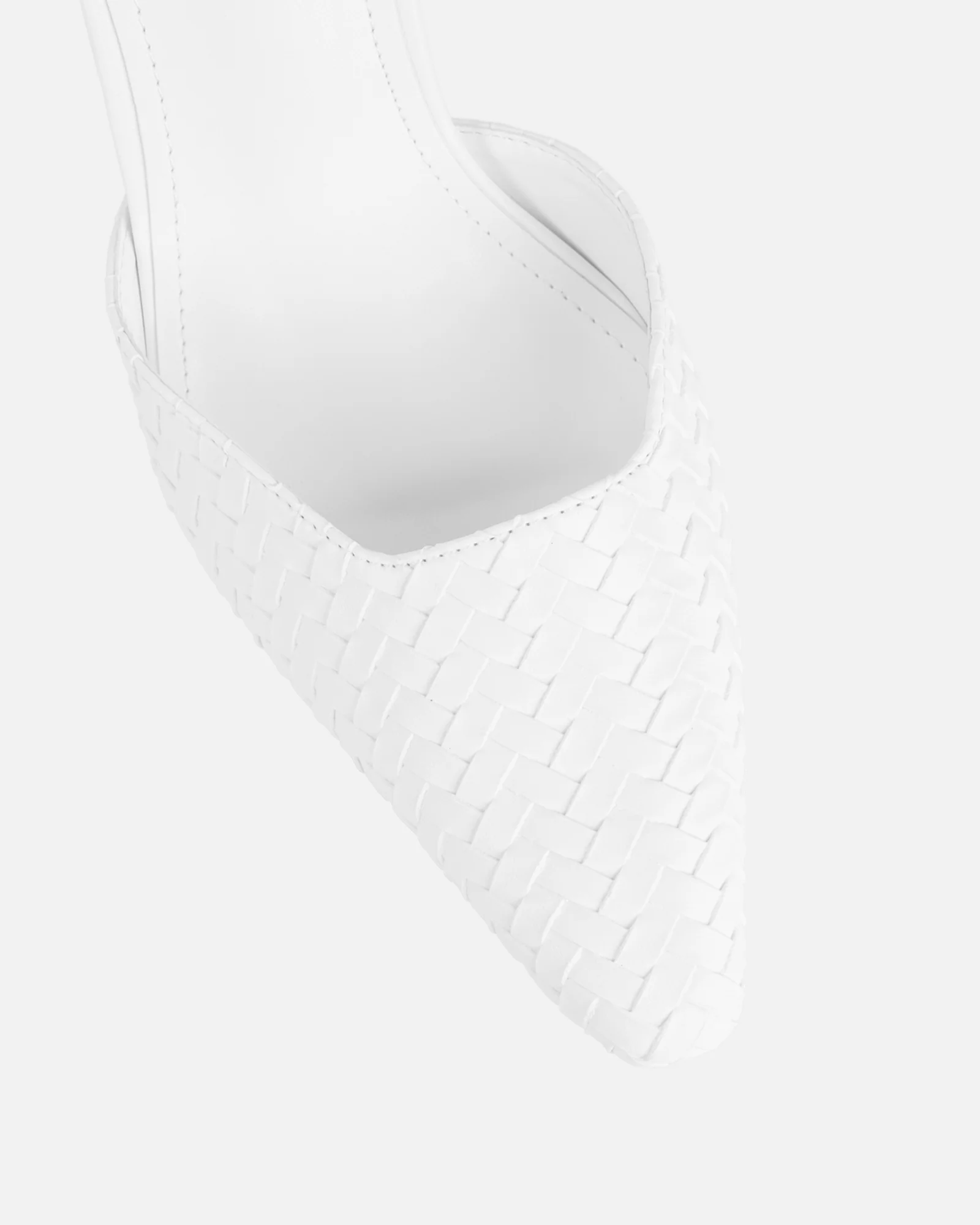 Bebbo White Woven Court Shoes - Image 4