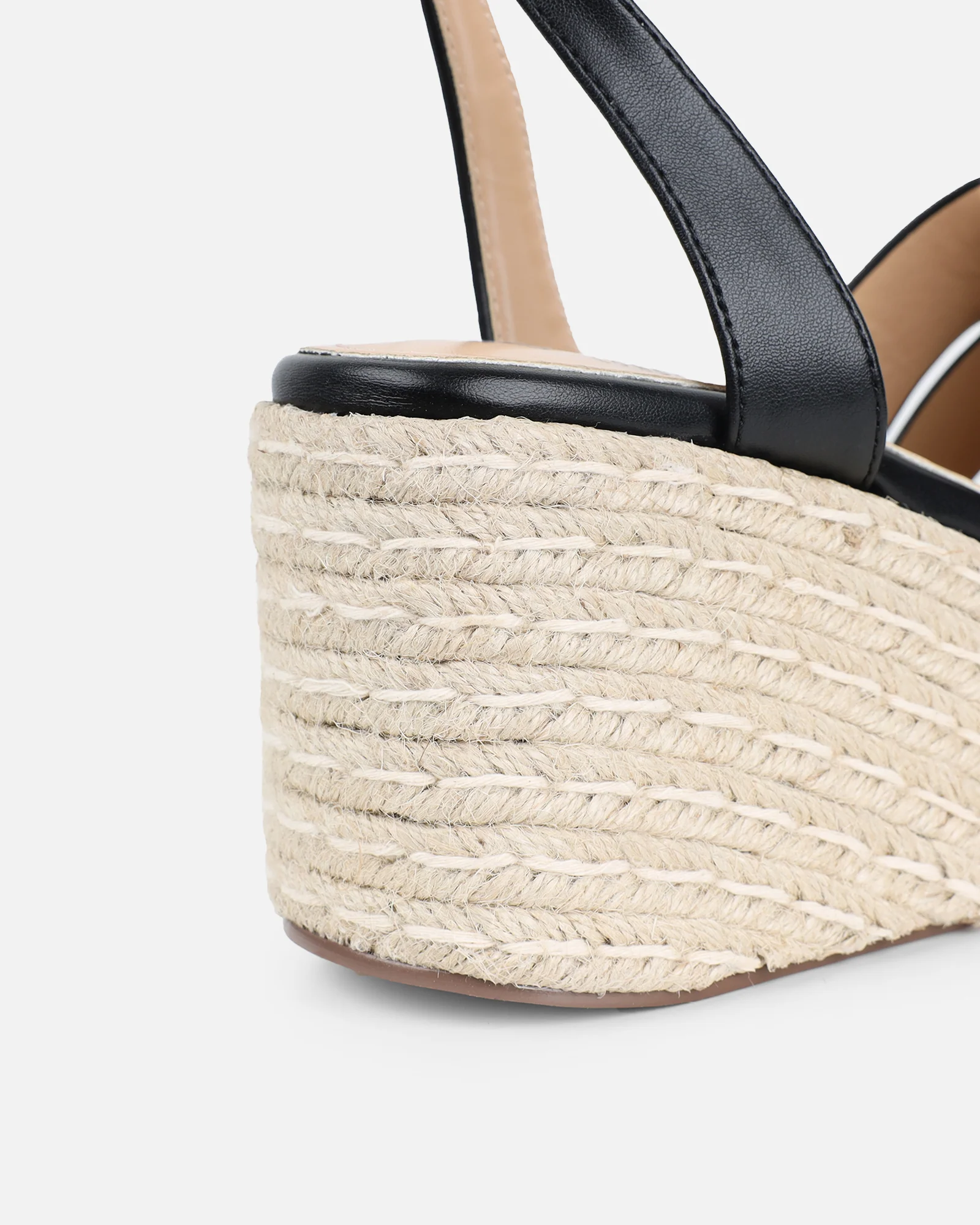 Bellamy Black Wedge Sandals - Image 3