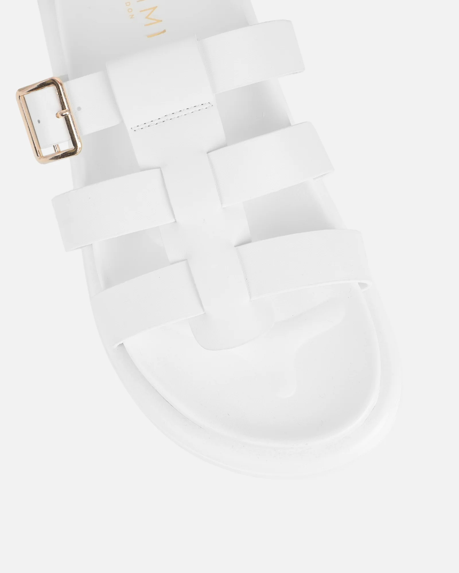 Berri White Chunky Footbed Sliders - Image 4