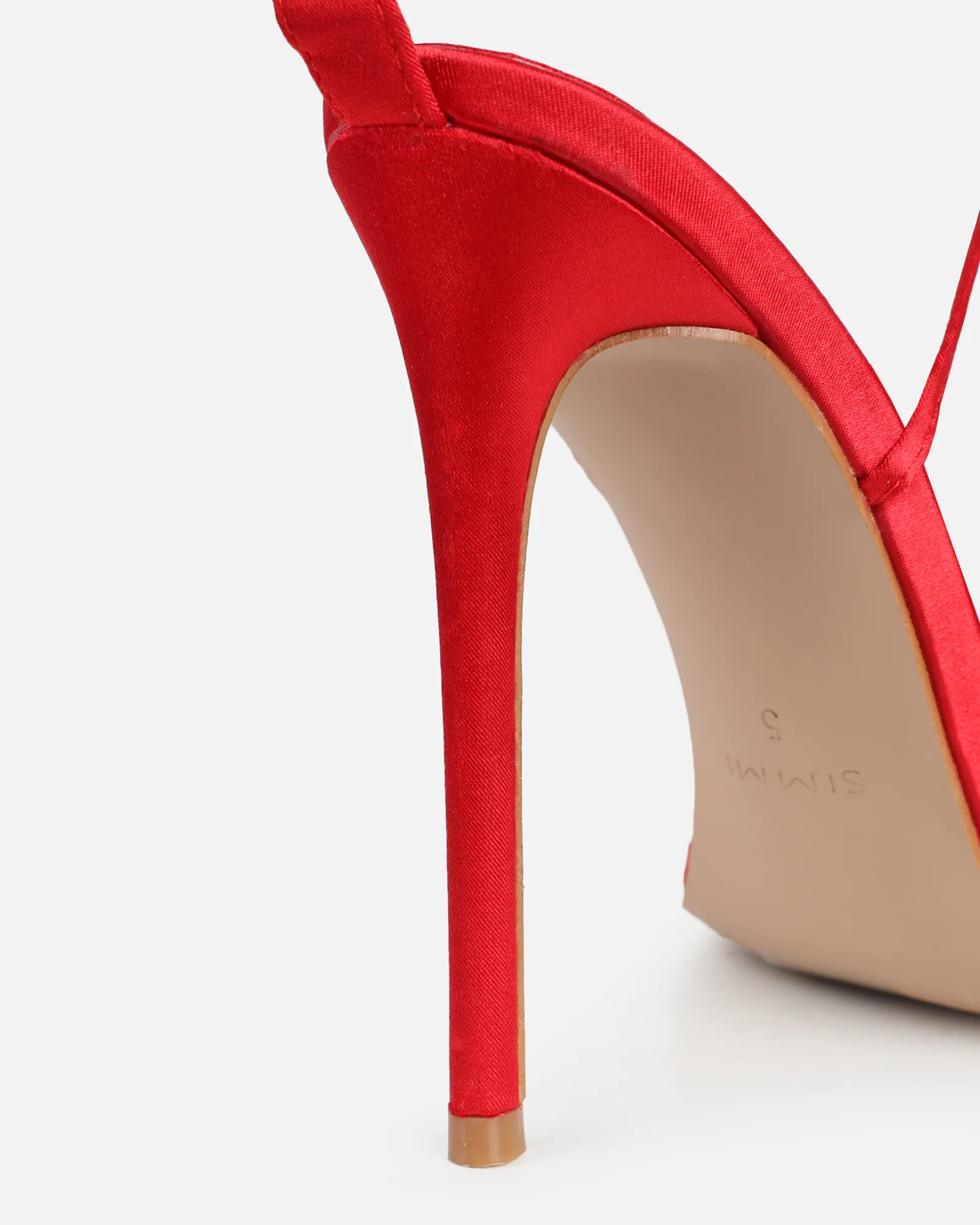 Betty Red Flower Heeled Sandals - Image 3