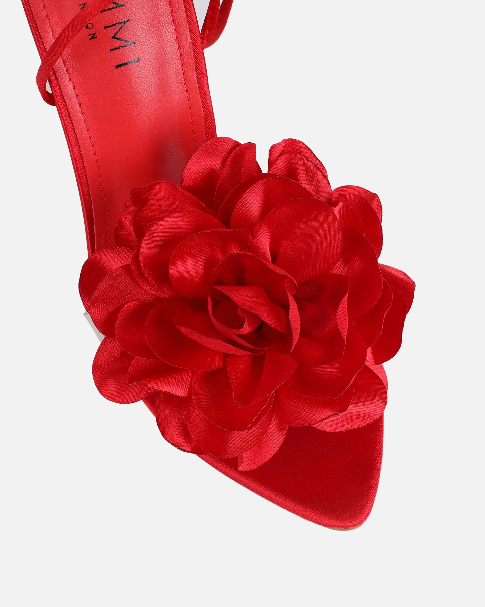 Betty Red Flower Heeled Sandals - Image 4