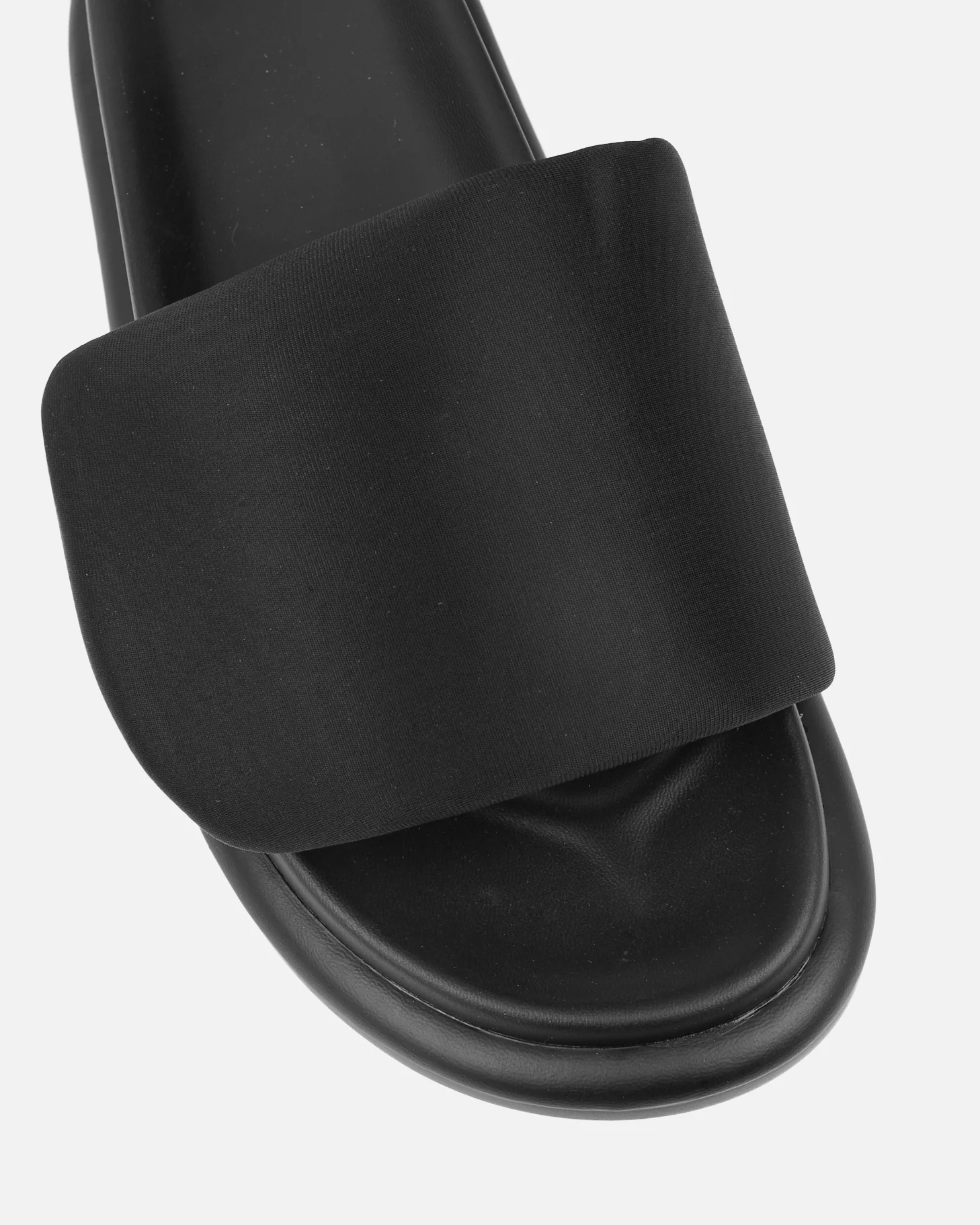 Cactus Black Padded Slider Sandals - Image 4