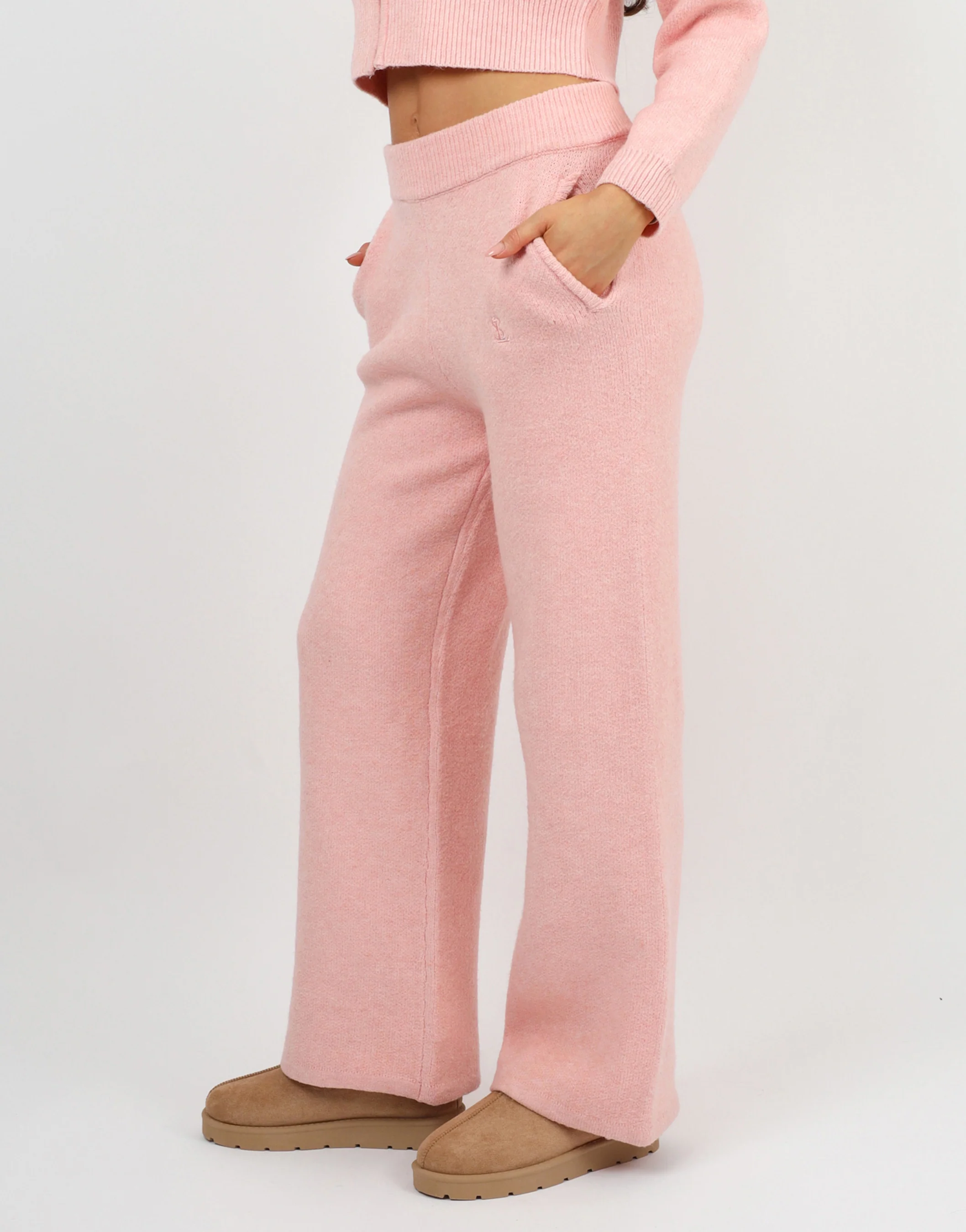 Caris Simmi Studios Knitted Trousers In Pink - Image 3