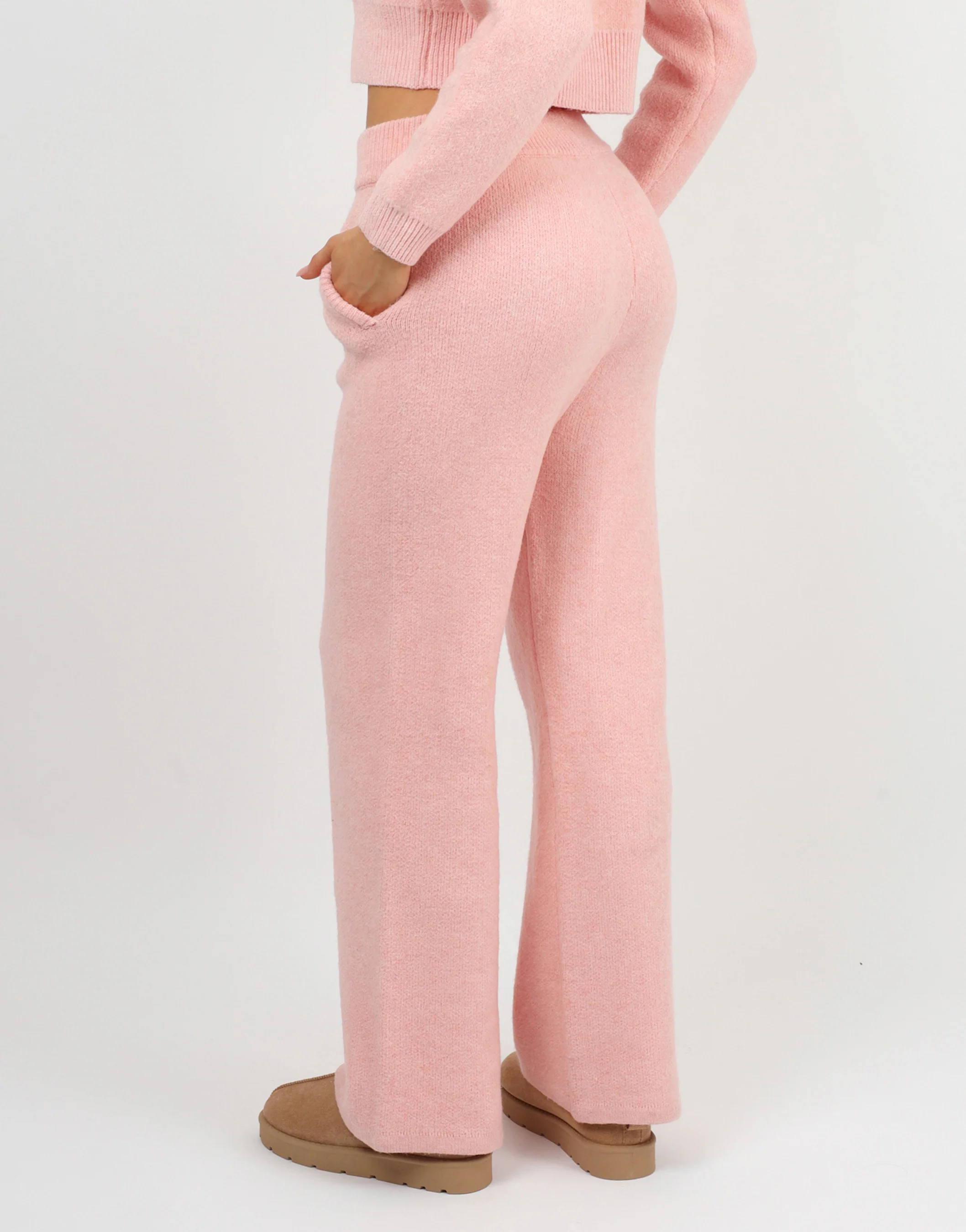 Caris Simmi Studios Knitted Trousers In Pink - Image 4