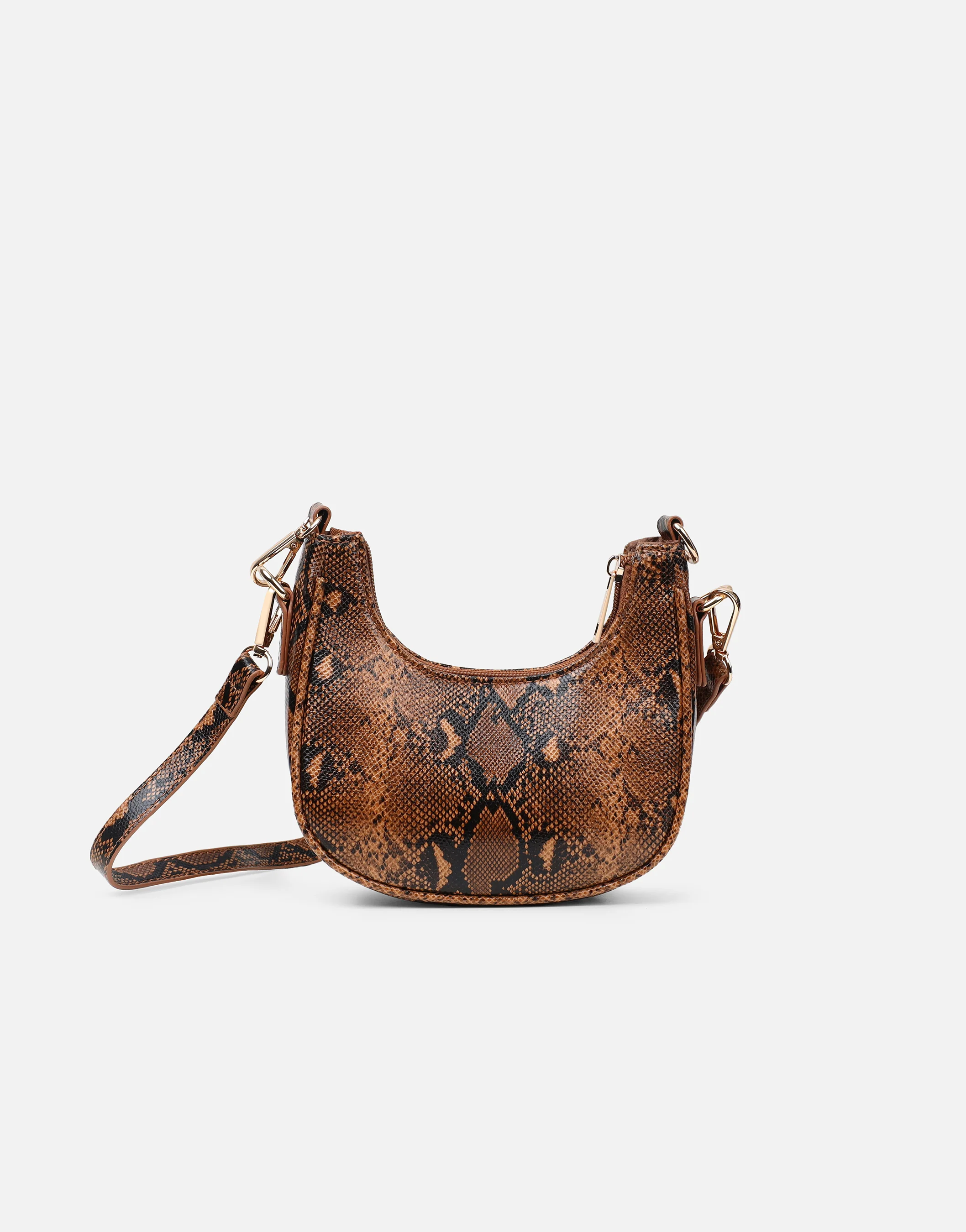 Caryn Brown Faux Snake Effect Mini Cross Body Bag - Image 3
