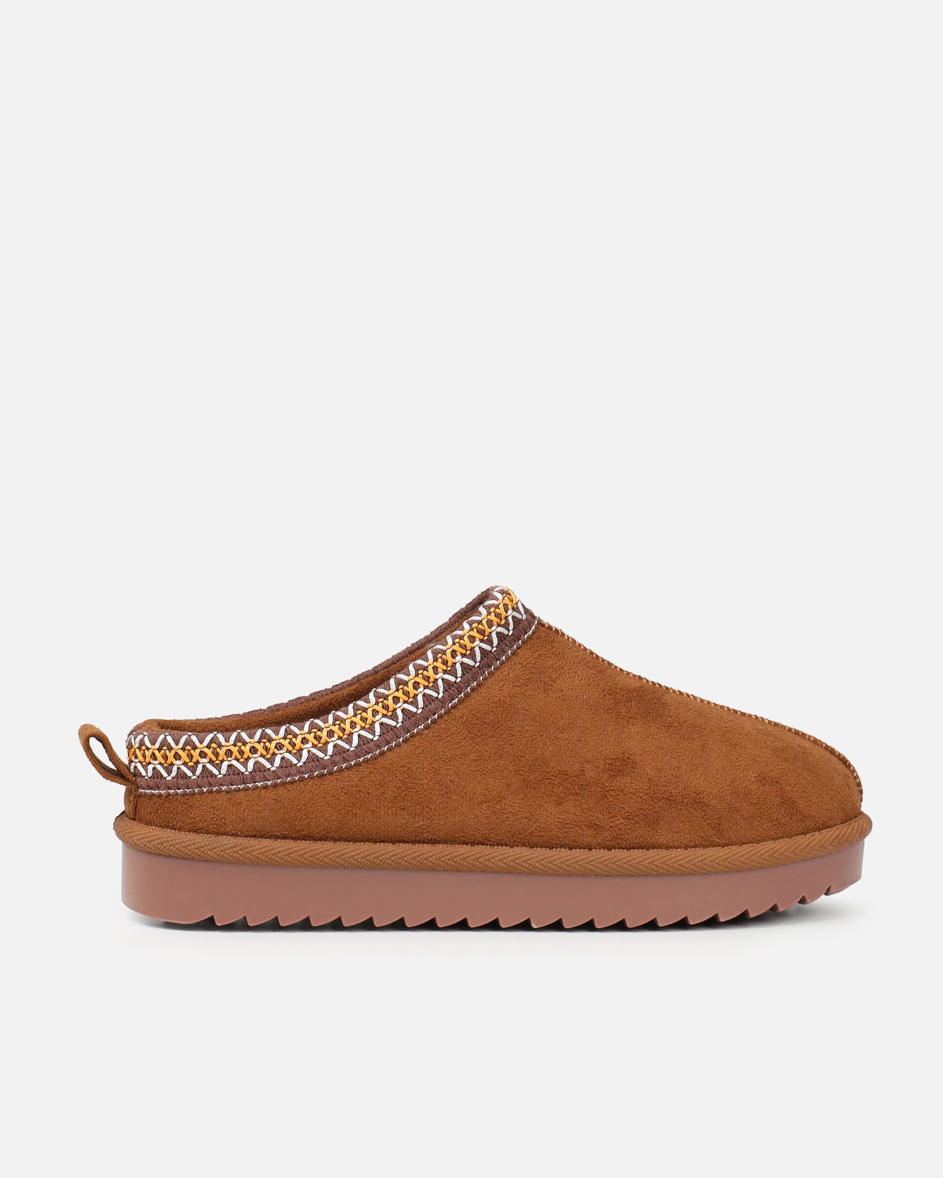 Cece Camel Faux Suede Slippers - Image 2