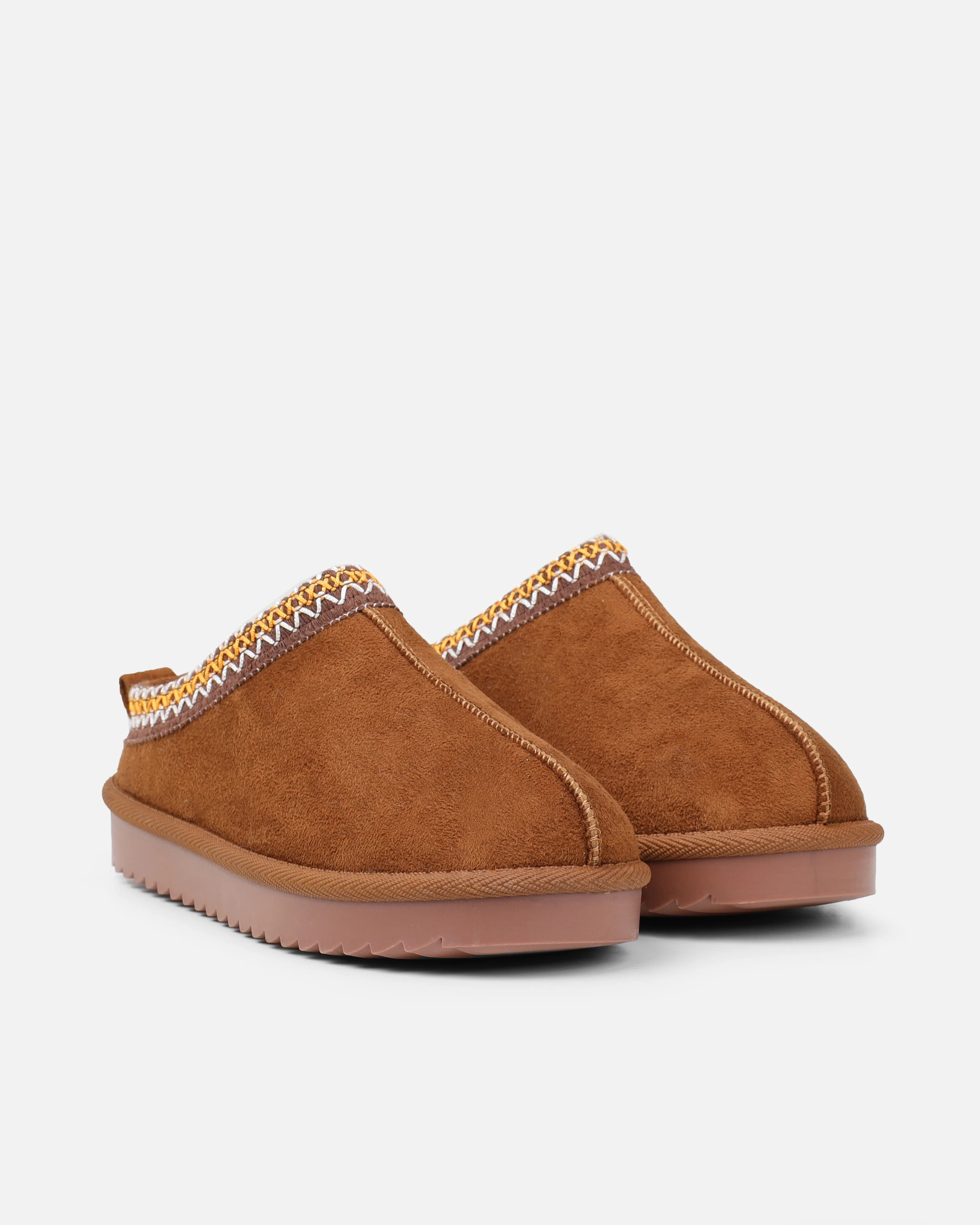 Cece Camel Faux Suede Slippers - Image 3
