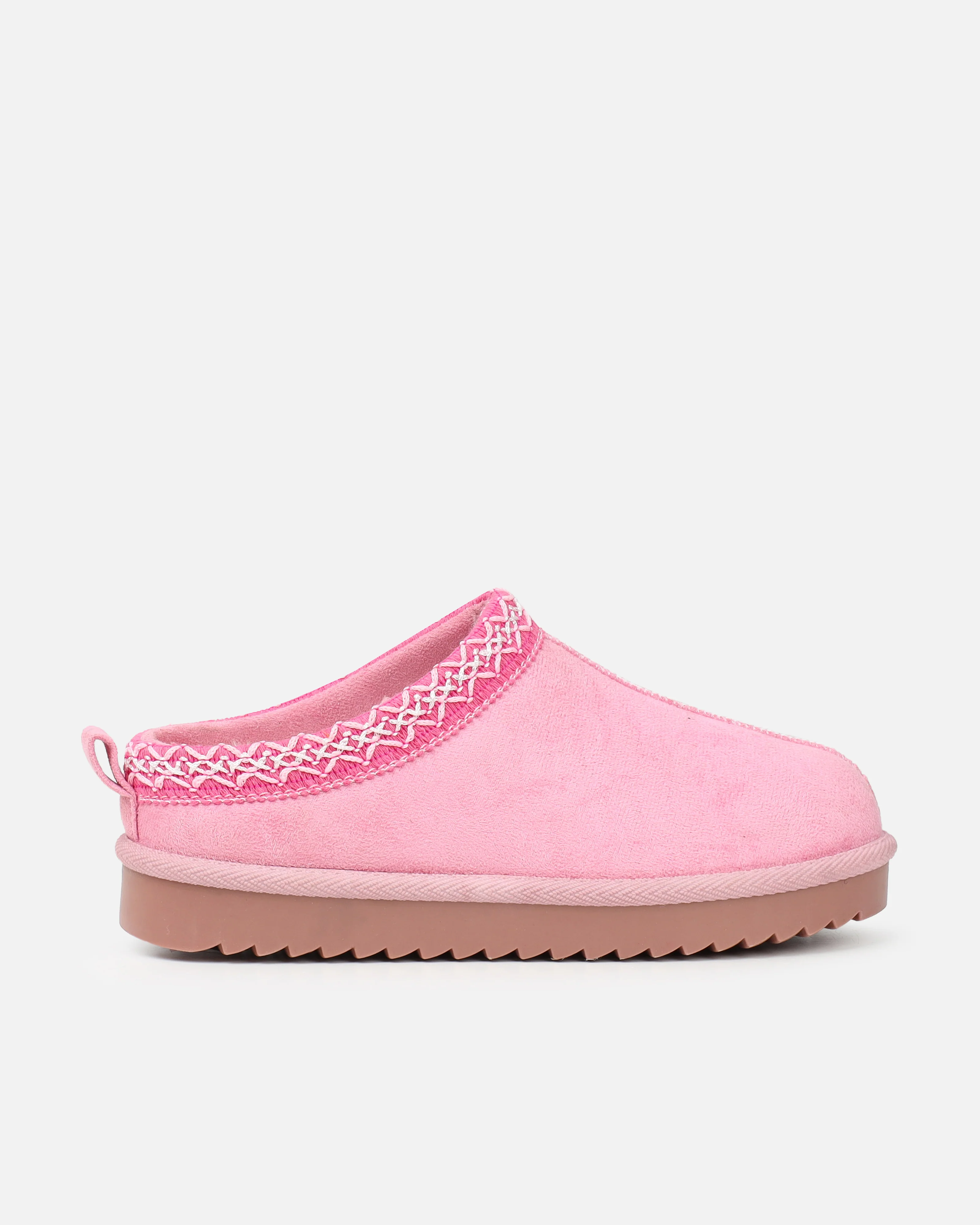 Cece Pink Faux Suede Slippers - Image 2