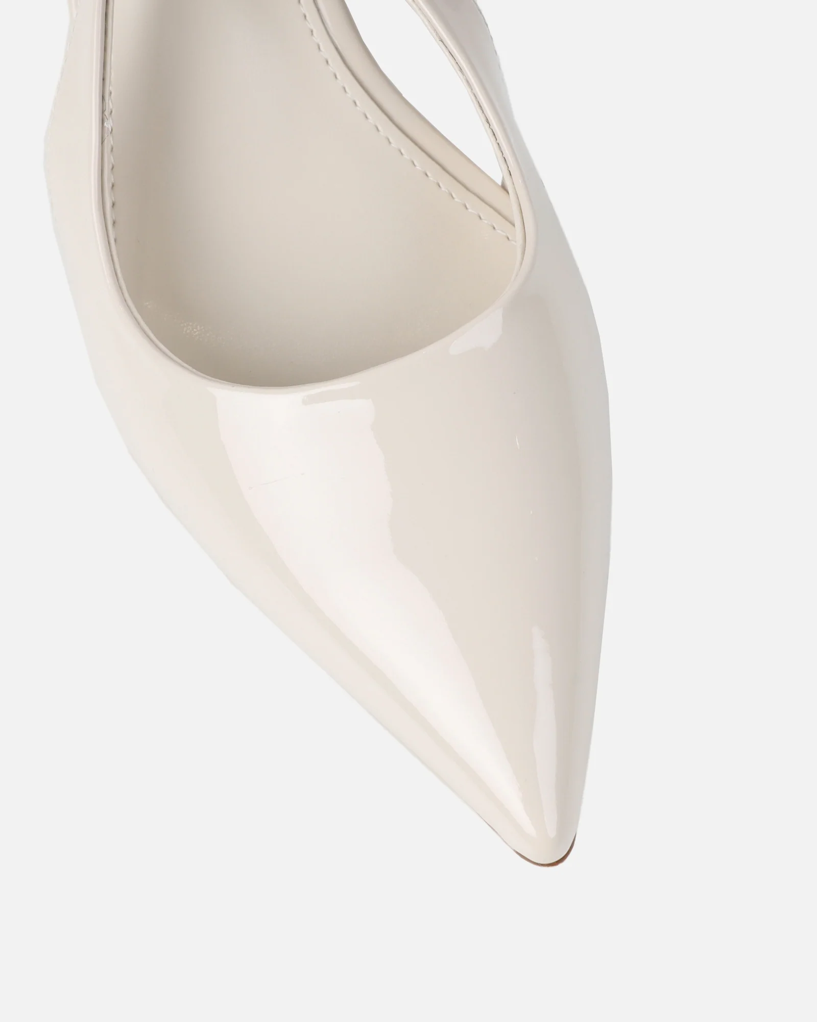 Cecily Stone Patent Low Sling Back Court Shoes - Image 4