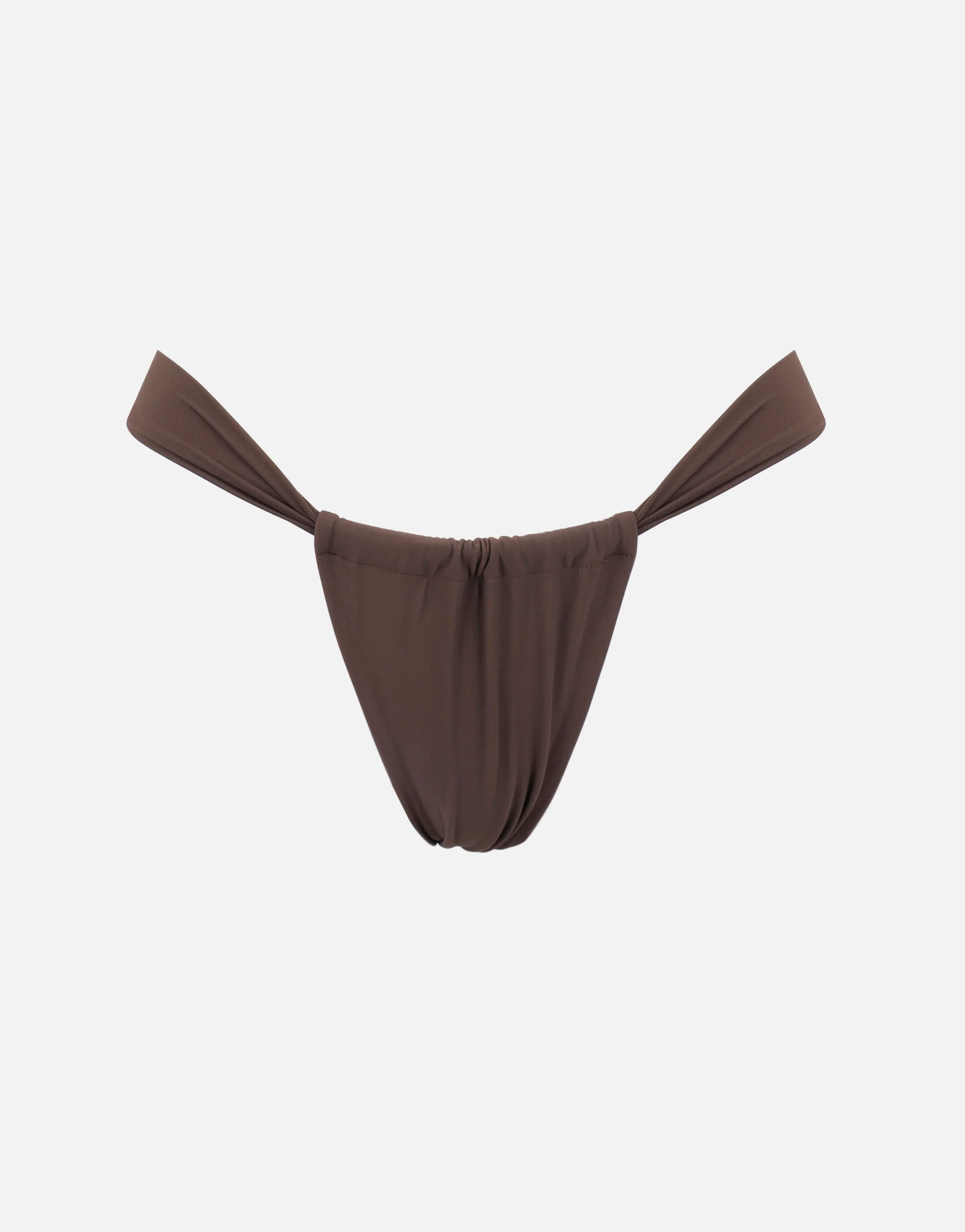 Cielo Thick Strap Bikini Bottoms In Brown - Image 5