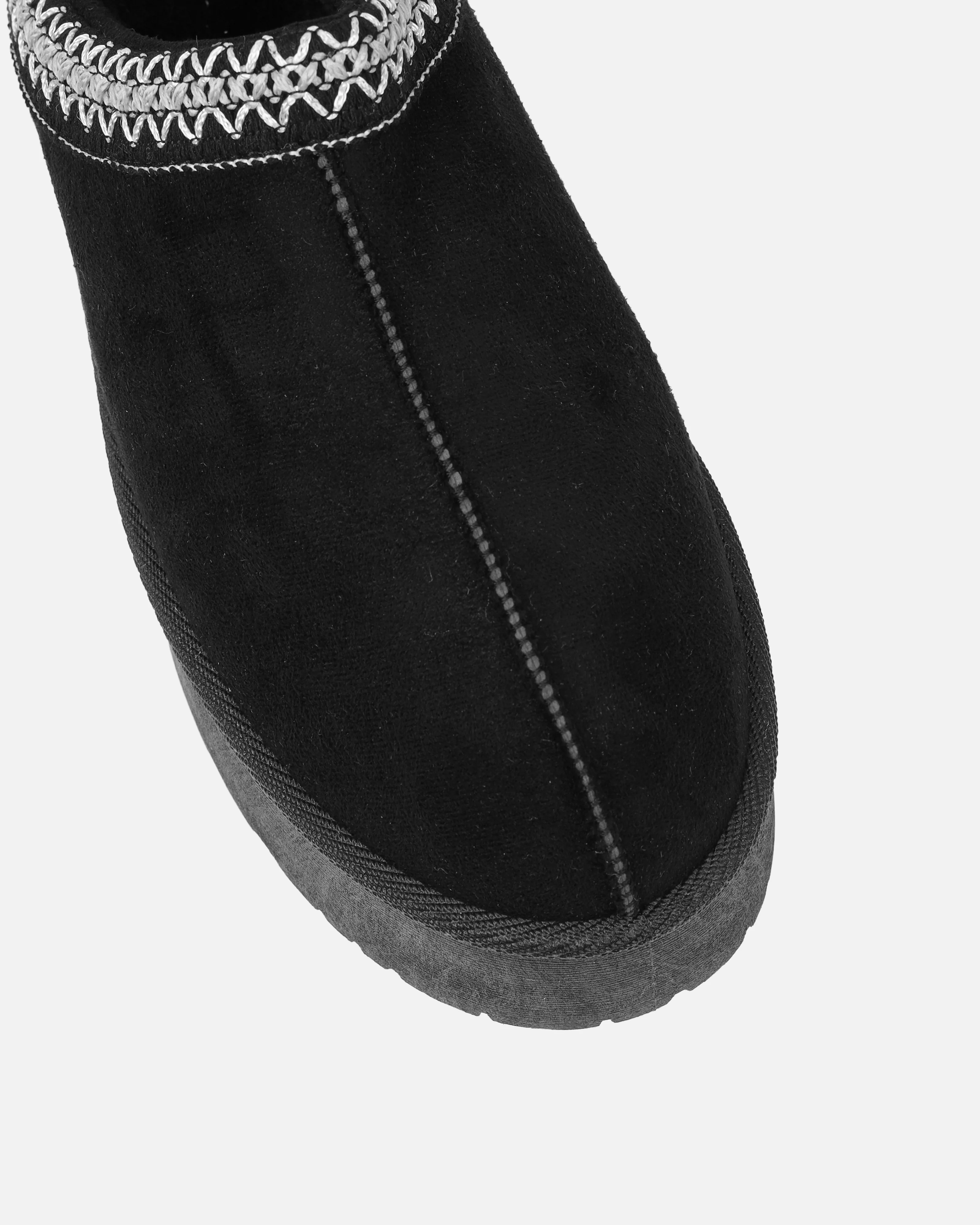 Coko Black Faux Suede Flatform - Image 4