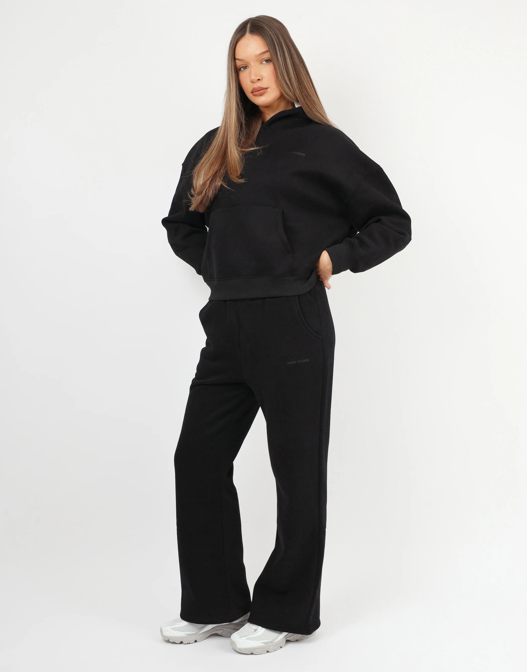 Colby Simmi Studios Essentials Flared Joggers in Black